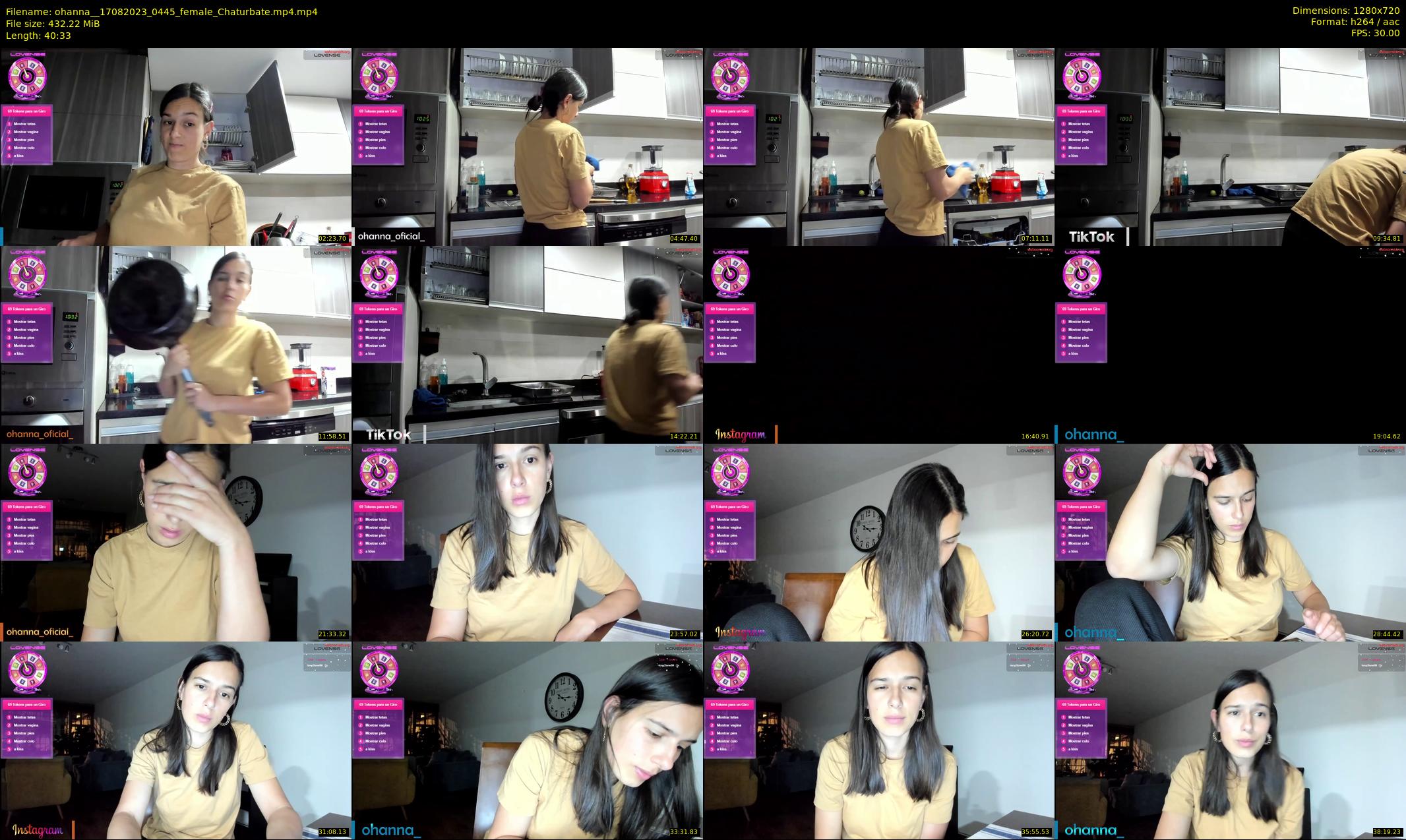 ohanna_ — 41 minute Chaturbate female cam show recording, 720p, Aug 17, 2023