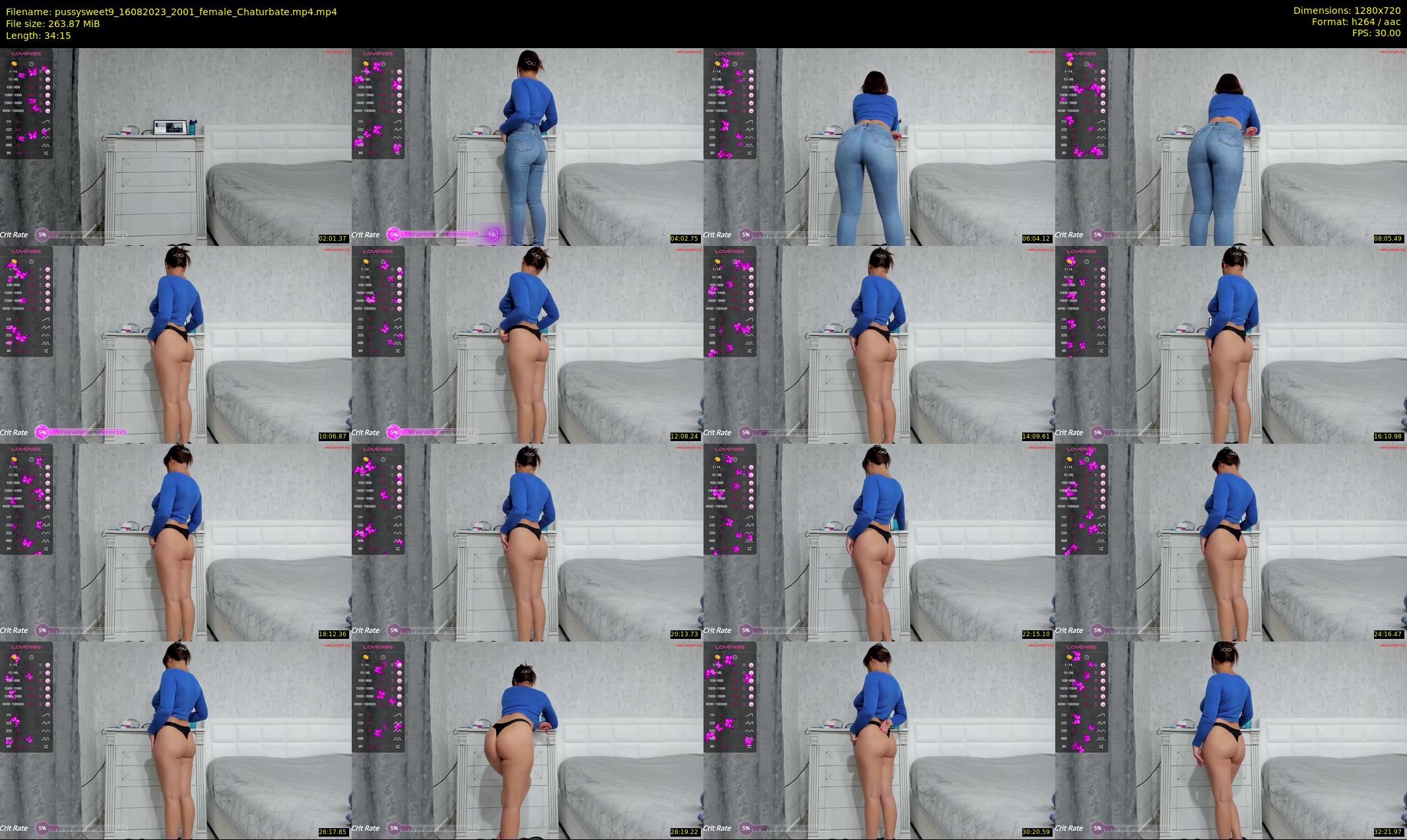 pussysweet9 — 35 minute Chaturbate female cam show recording, 720p, Aug 16, 2023