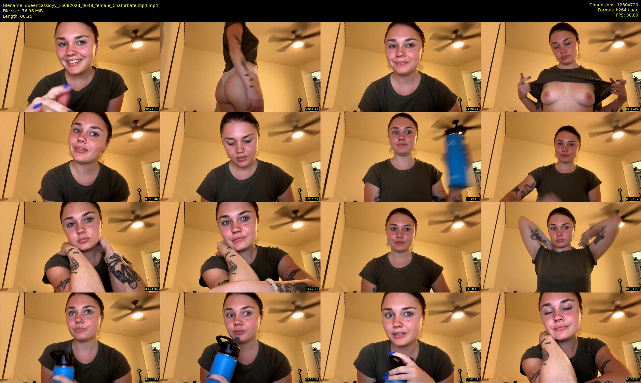 queencassidyy — 7 minute Chaturbate female cam show recording, 720p, Aug 16, 2023