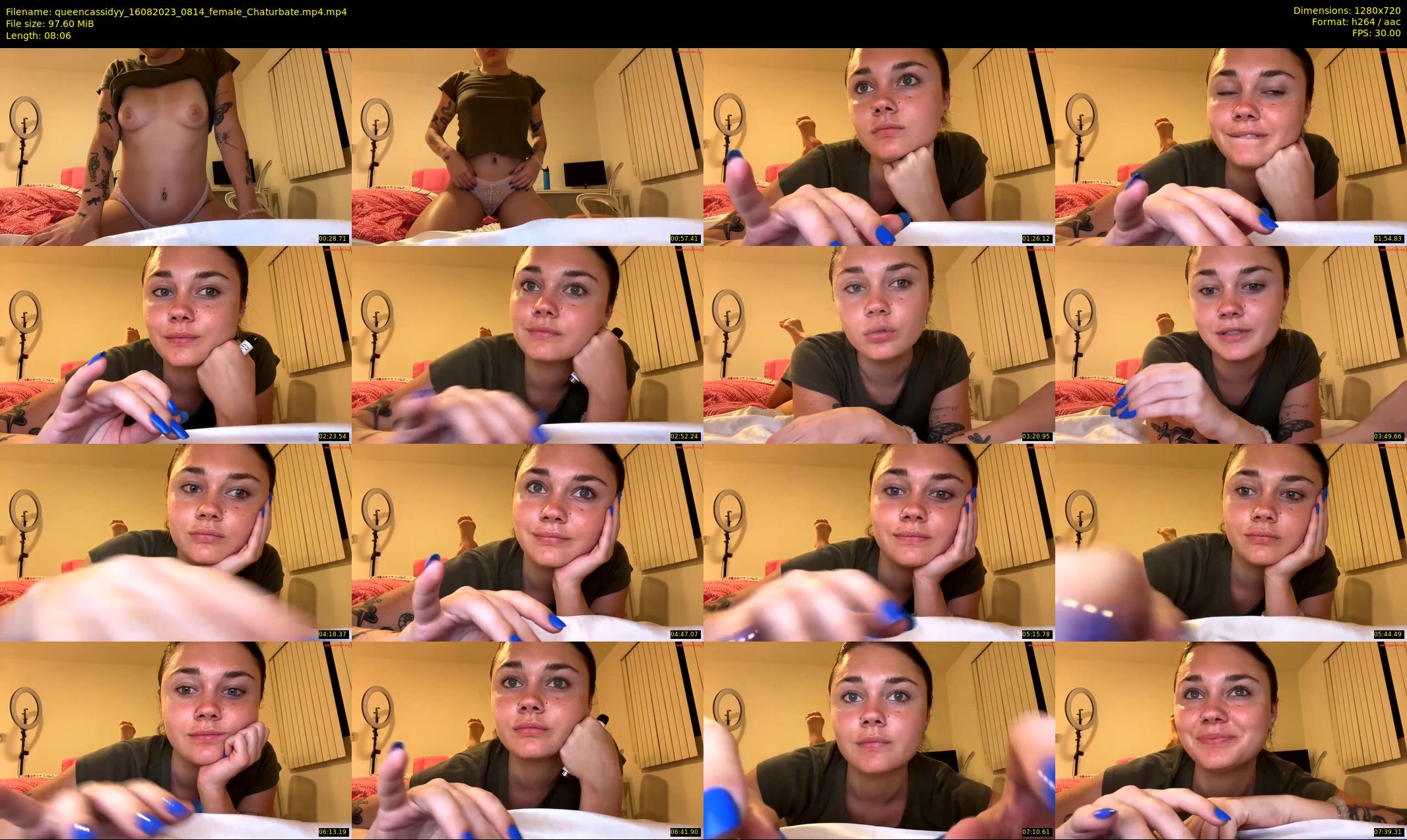 queencassidyy — 9 minute Chaturbate female cam show recording, 720p, Aug 16, 2023