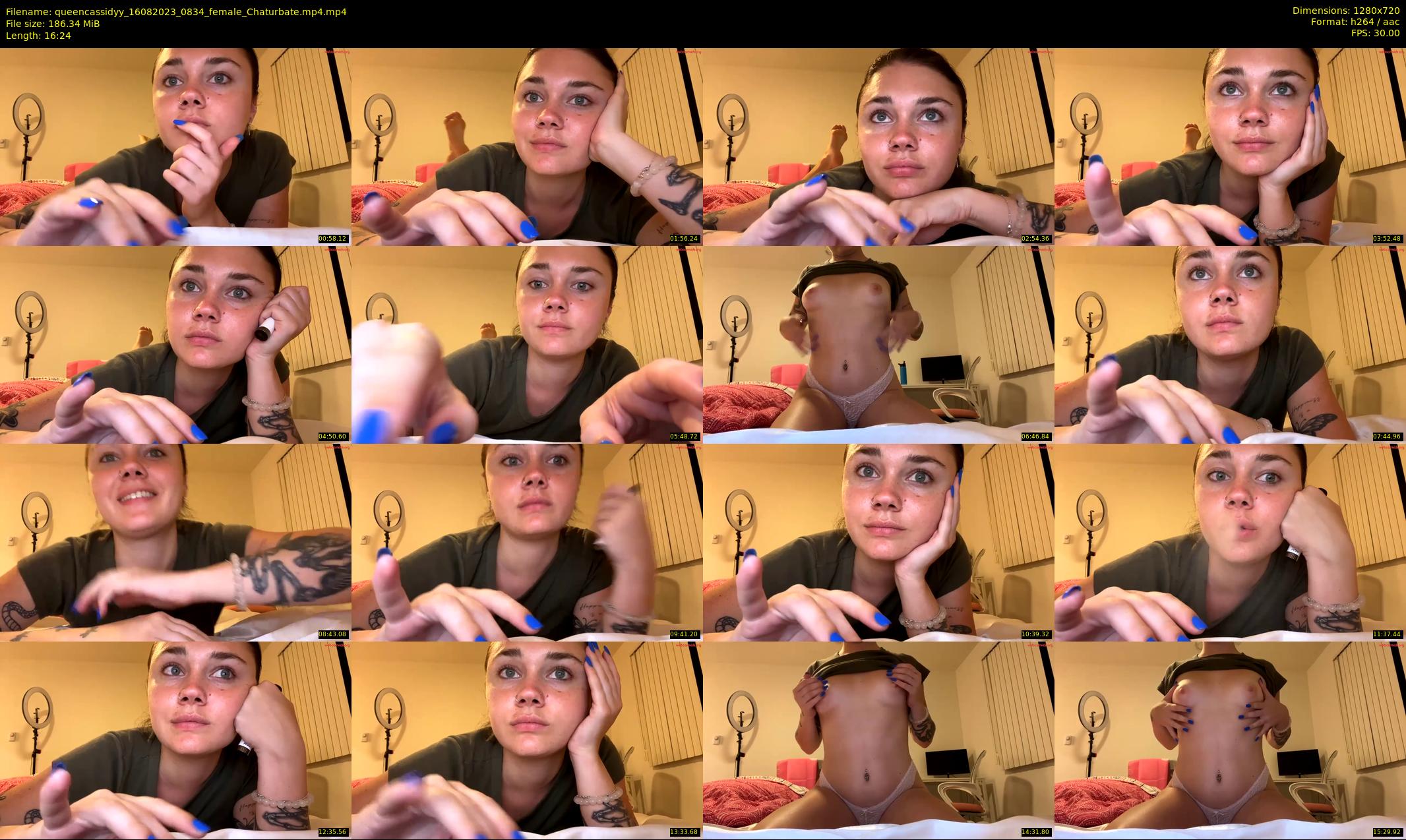 queencassidyy — 17 minute Chaturbate female cam show recording, 720p, Aug 16, 2023