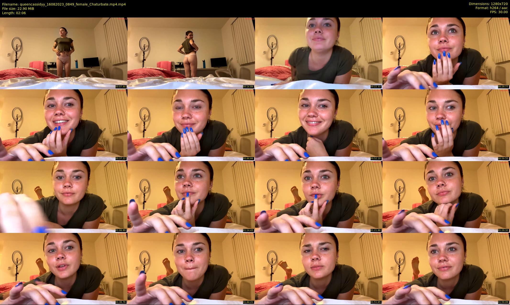 queencassidyy — 3 minute Chaturbate female cam show recording, 720p, Aug 16, 2023
