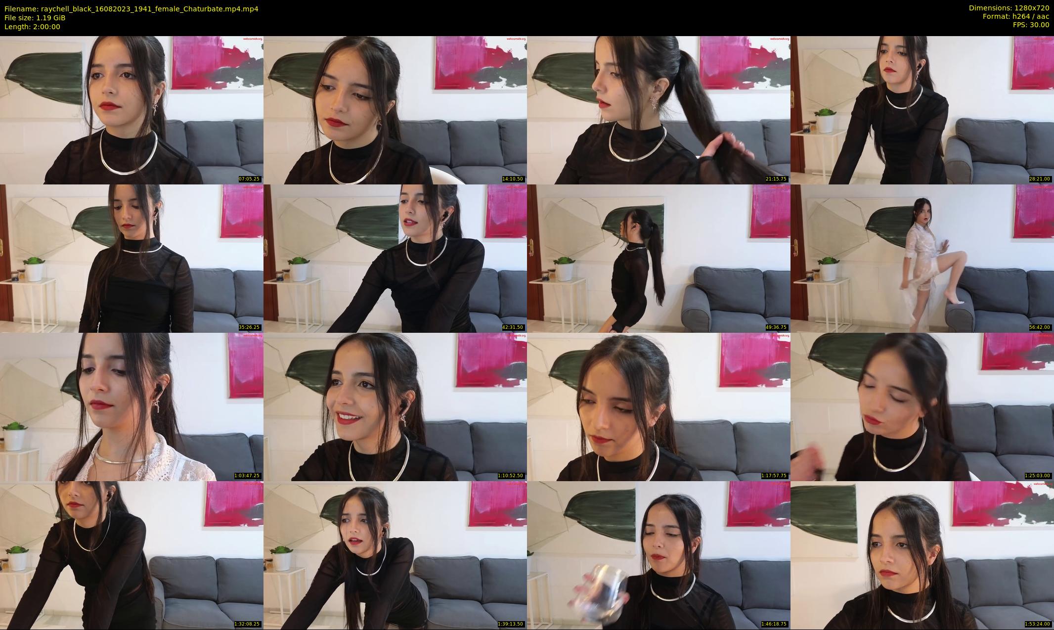 raychell_black — 120 minute Chaturbate female cam show recording, 720p, Aug 16, 2023