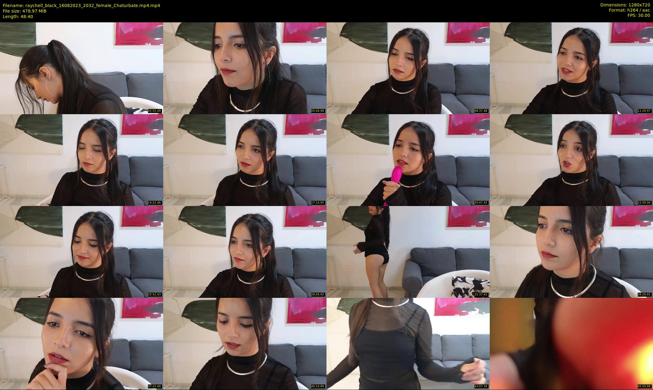 raychell_black — 49 minute Chaturbate female cam show recording, 720p, Aug 16, 2023