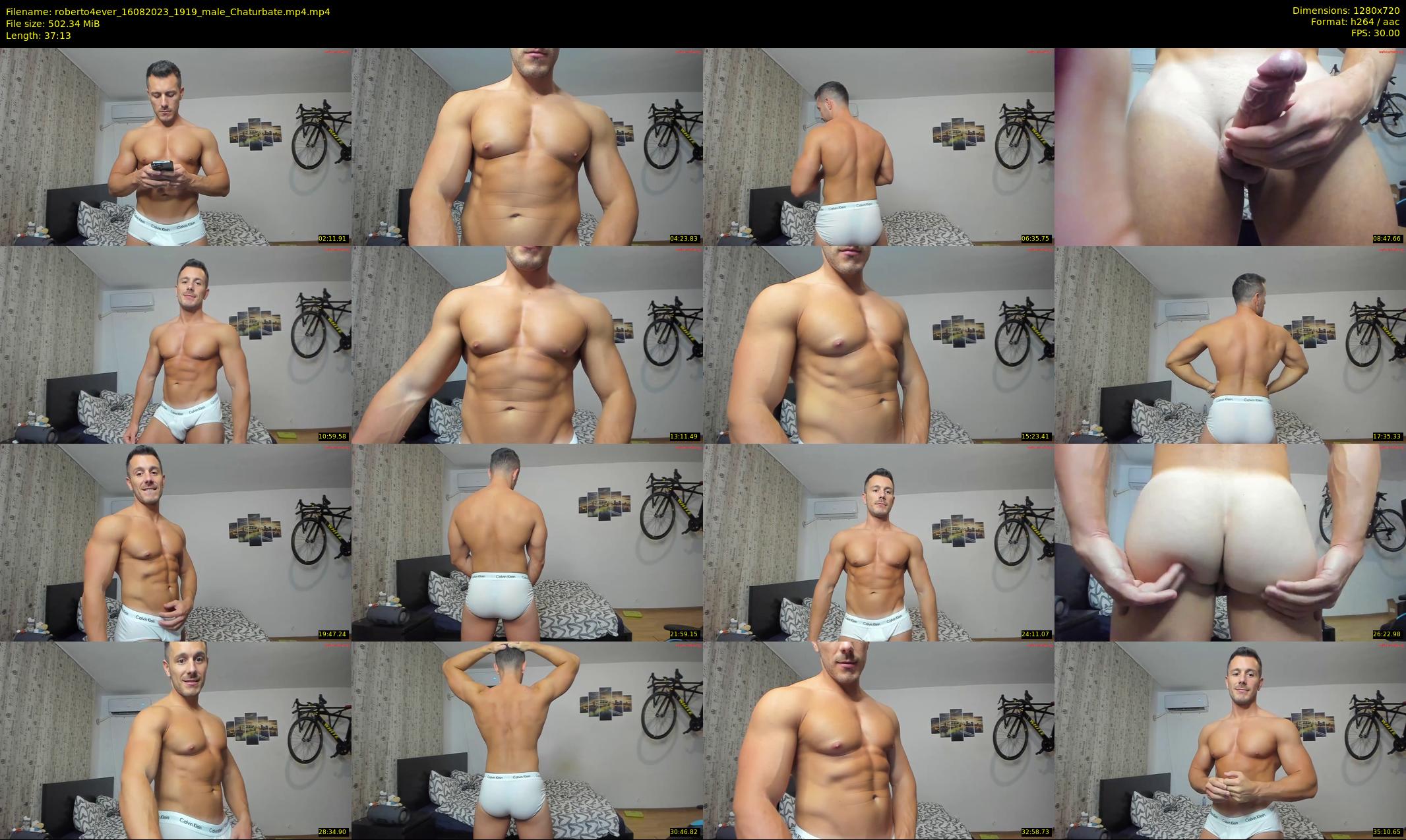roberto4ever — 38 minute Chaturbate male cam show recording, 720p, Aug 16, 2023