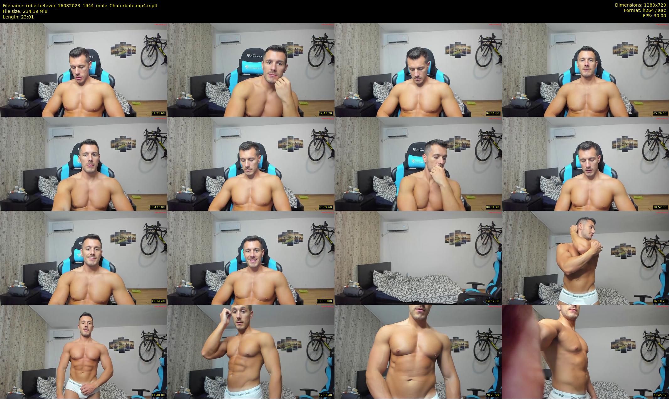 roberto4ever — 24 minute Chaturbate male cam show recording, 720p, Aug 16, 2023
