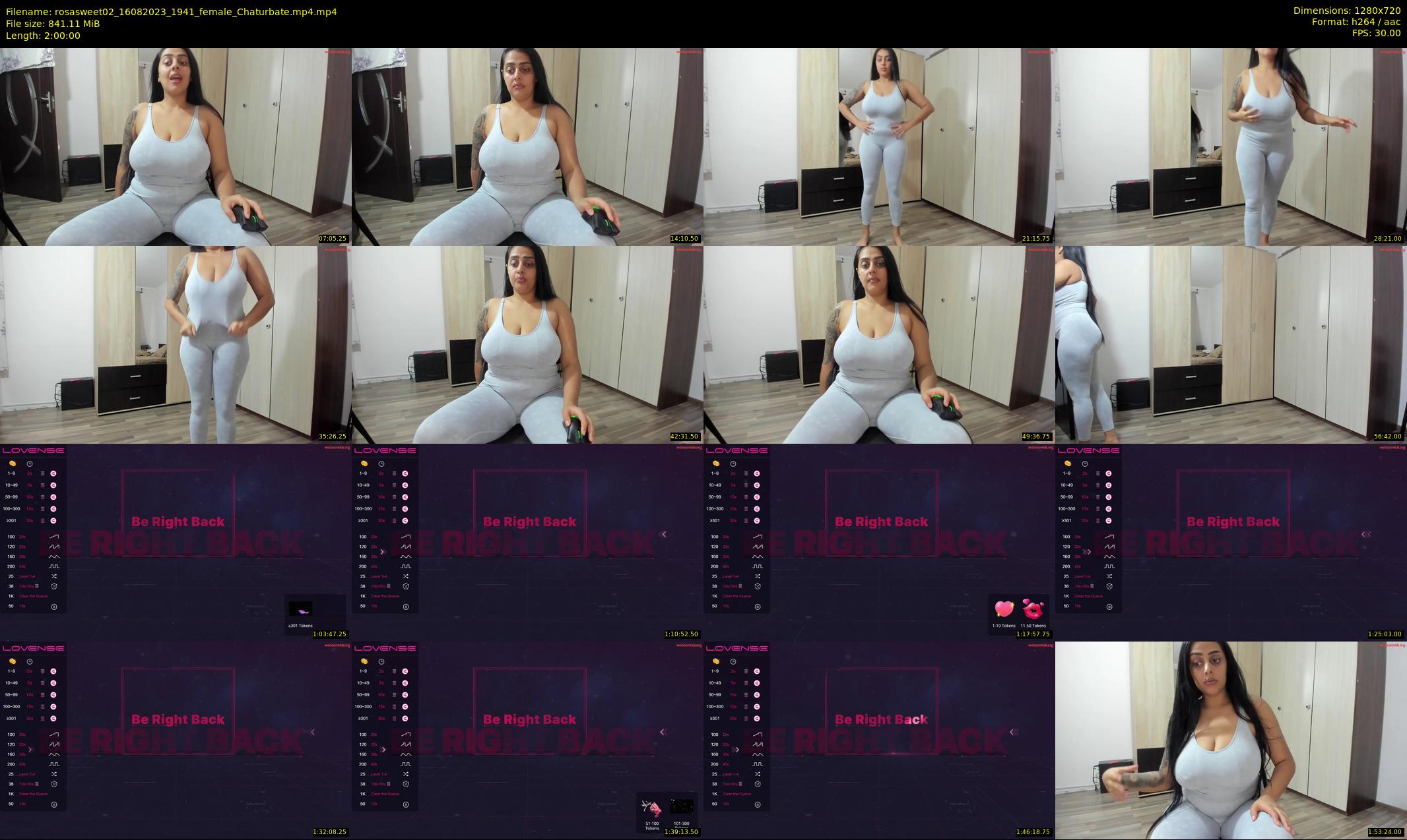 rosasweet02 — 120 minute Chaturbate female cam show recording, 720p, Aug 16, 2023