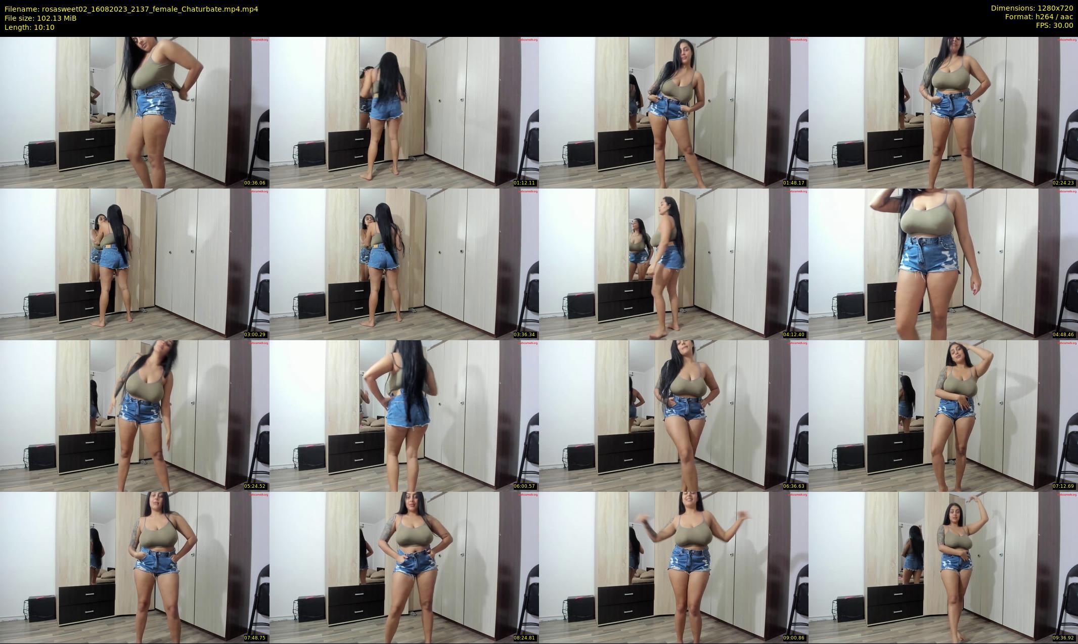 rosasweet02 — 11 minute Chaturbate female cam show recording, 720p, Aug 16, 2023