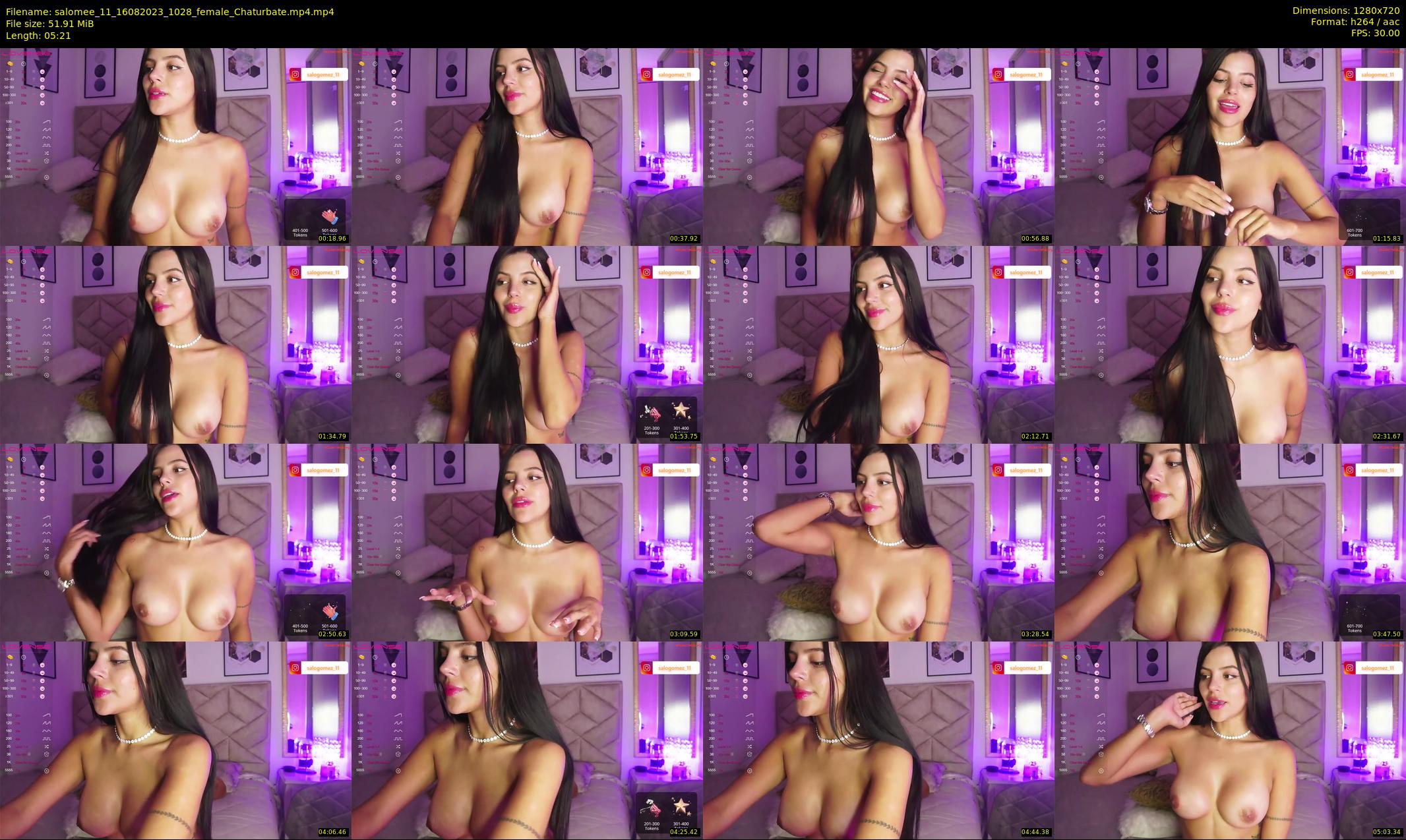 salomee_11 — 6 minute Chaturbate female cam show recording, 720p, Aug 16, 2023