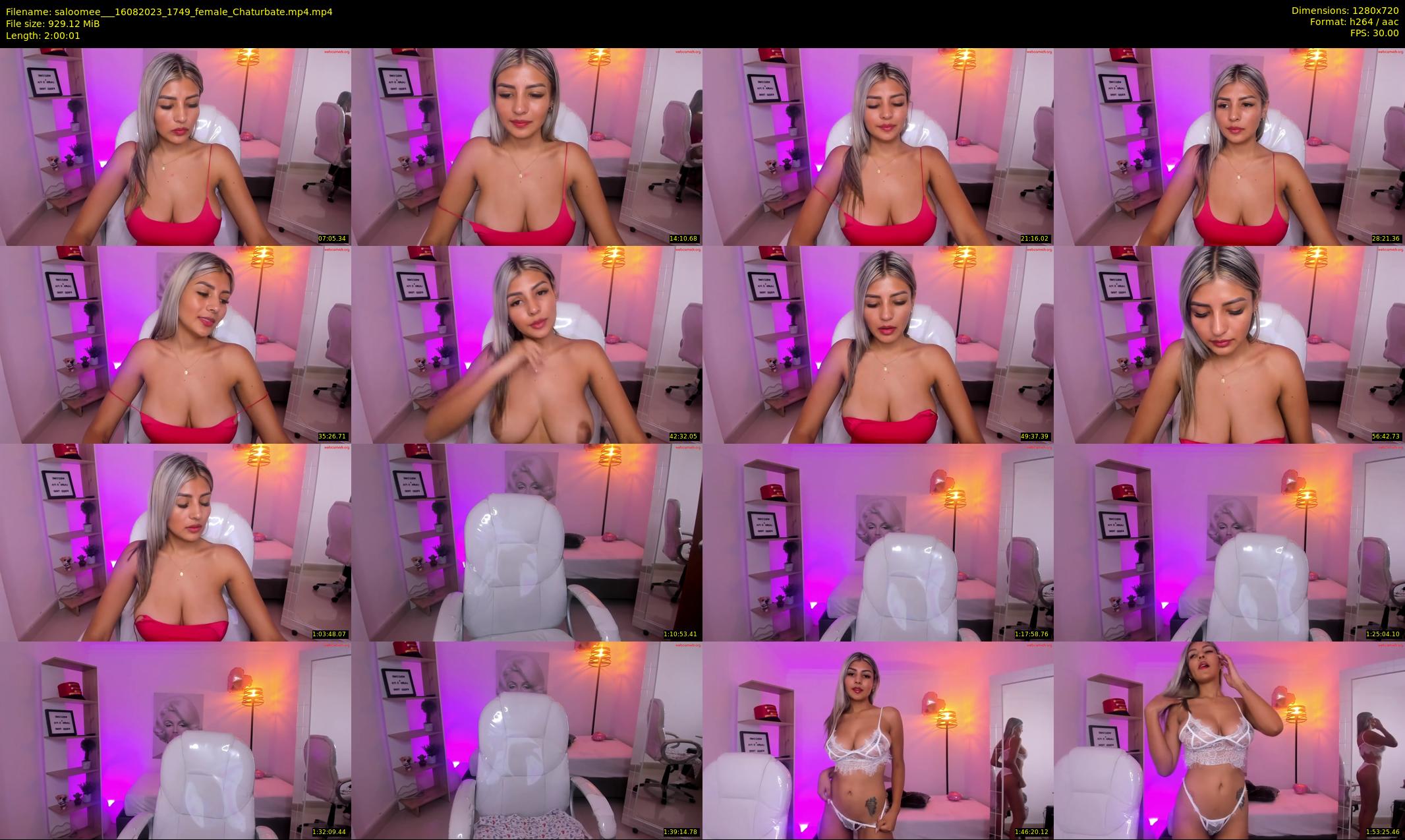 saloomee__ — 121 minute Chaturbate female cam show recording, 720p, Aug 16, 2023