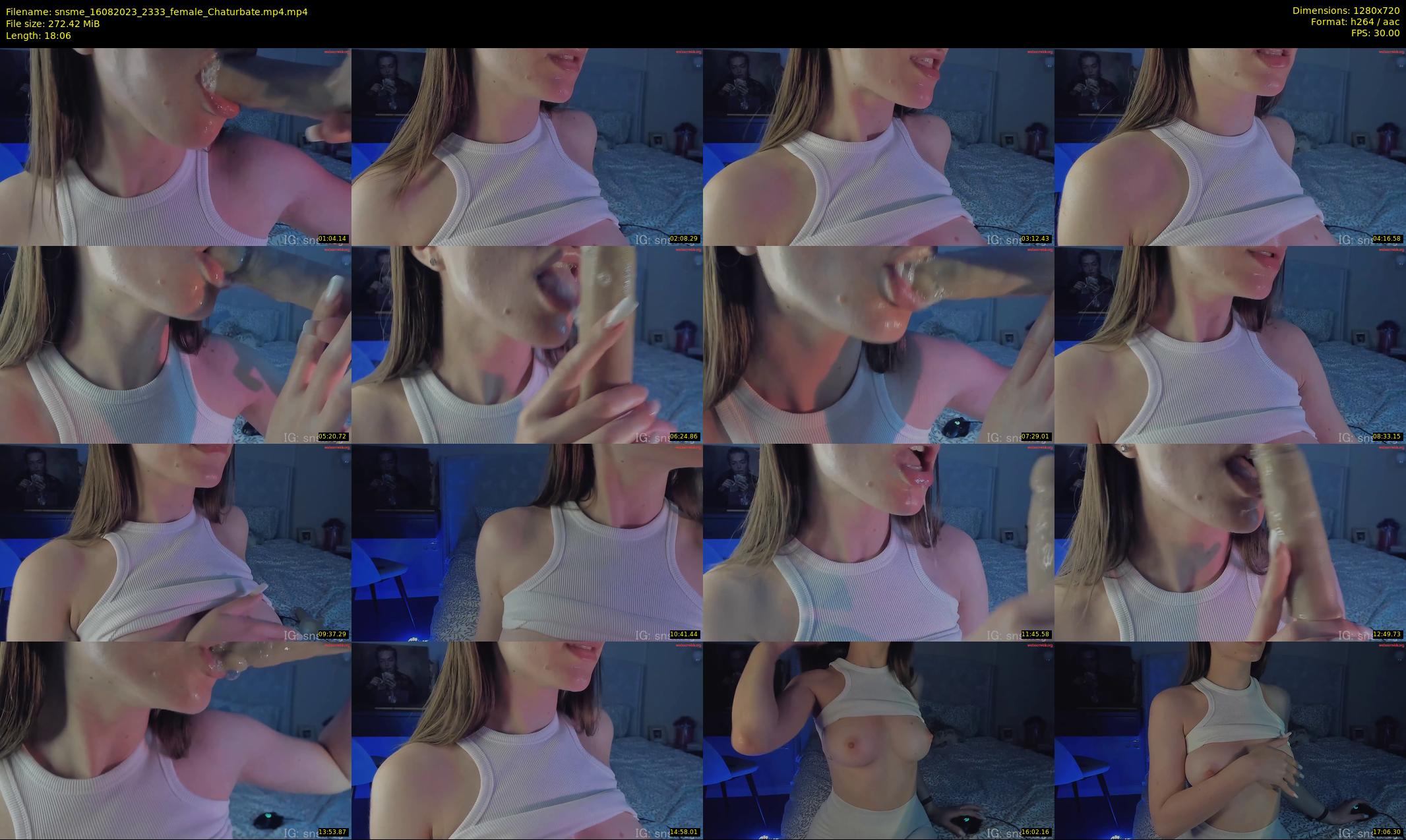 snsme — 19 minute Chaturbate female cam show recording, 720p, Aug 16, 2023