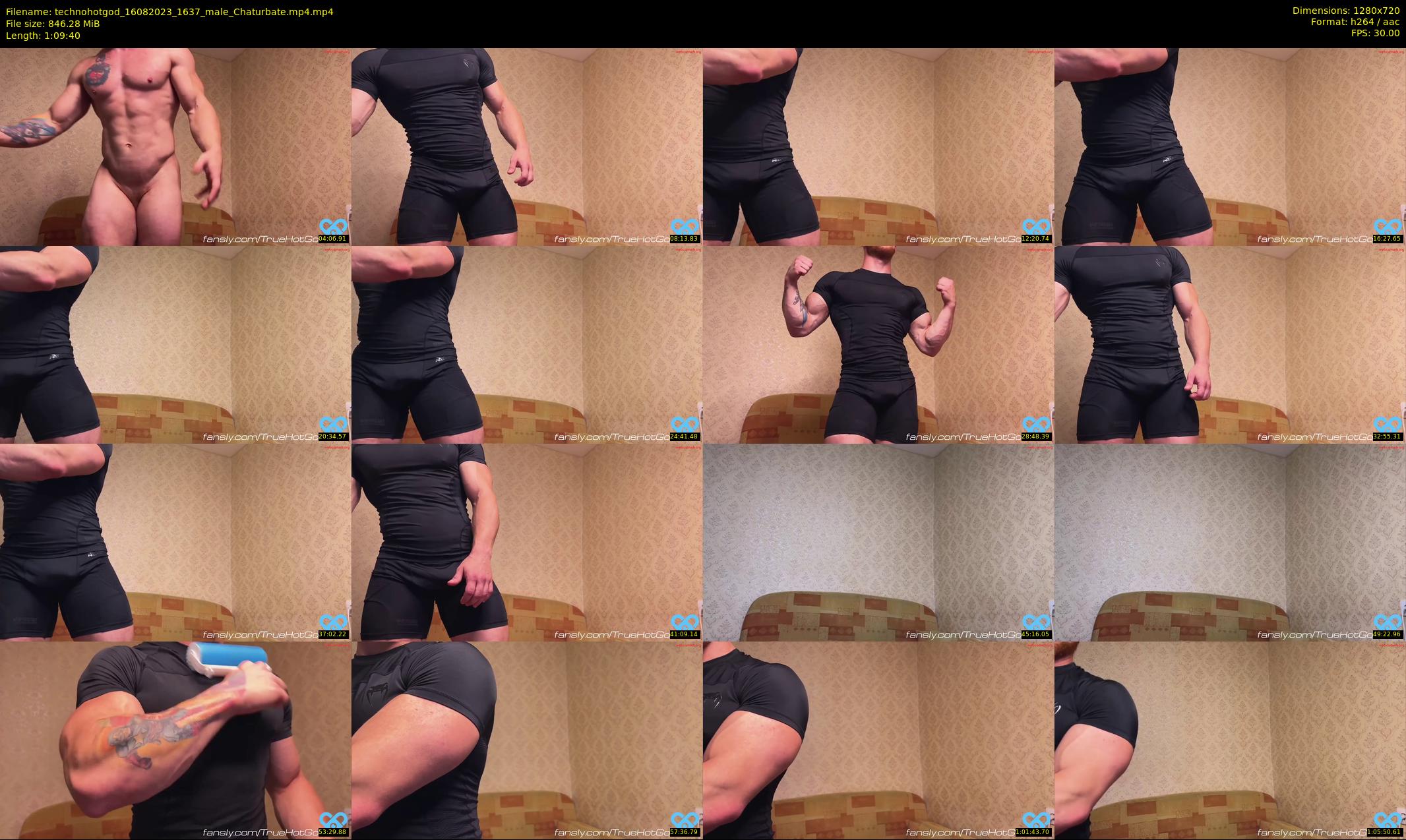technohotgod — 70 minute Chaturbate male cam show recording, 720p, Aug 16, 2023