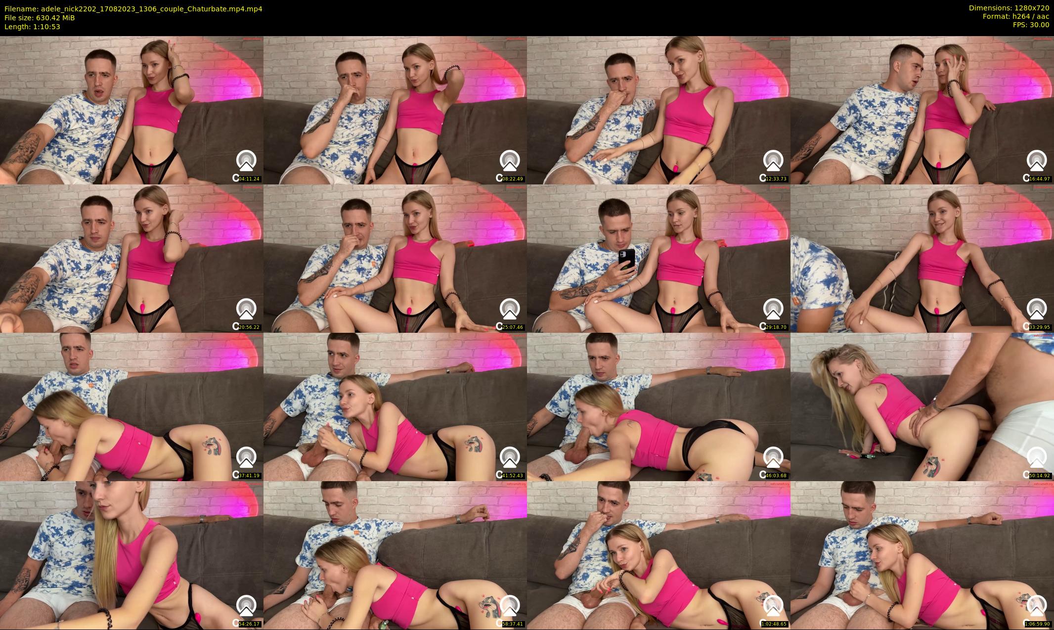 adele_nick2202 — 71 minute Chaturbate couple cam show recording, 720p, Aug 17, 2023
