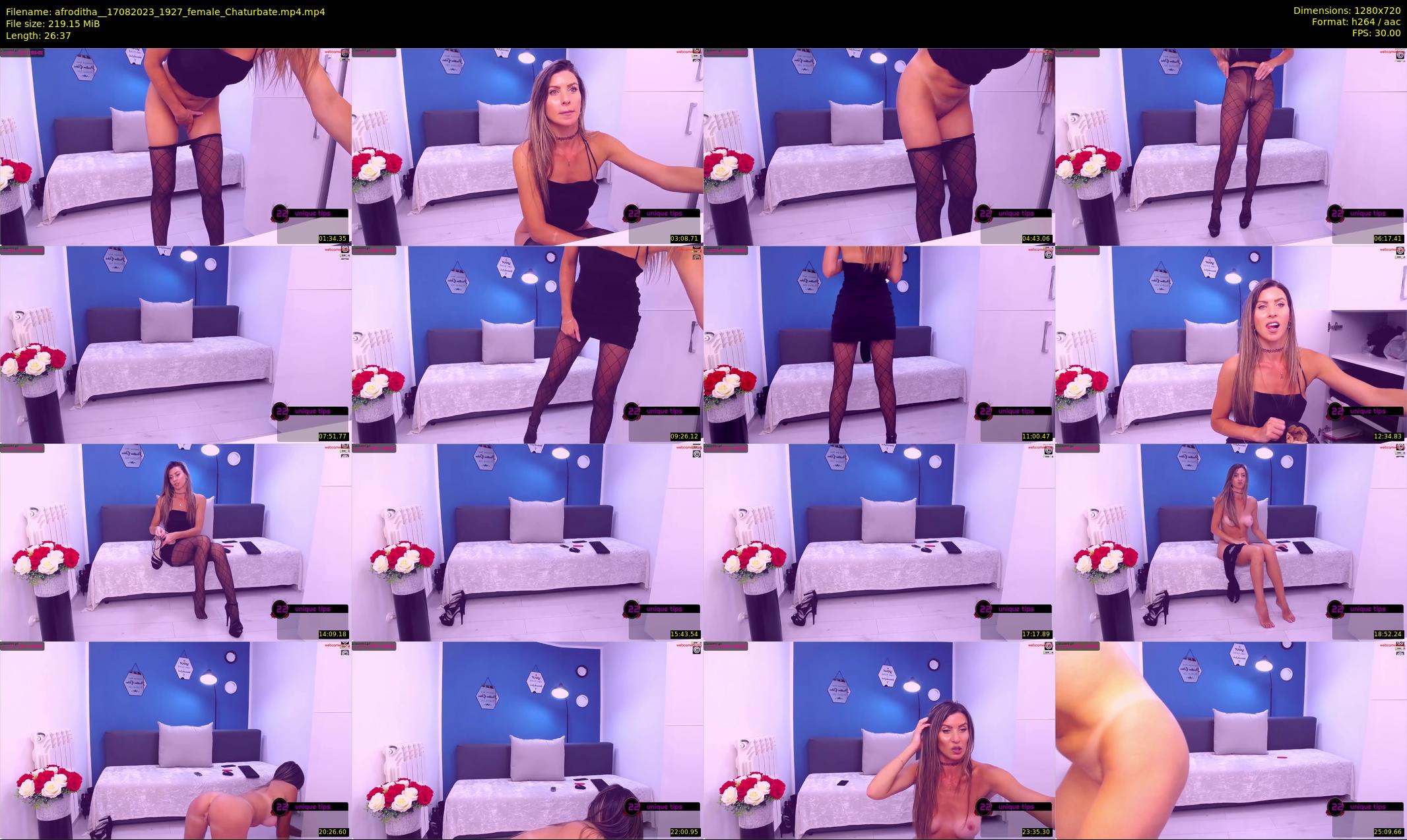 afroditha_ — 27 minute Chaturbate female cam show recording, 720p, Aug 17, 2023