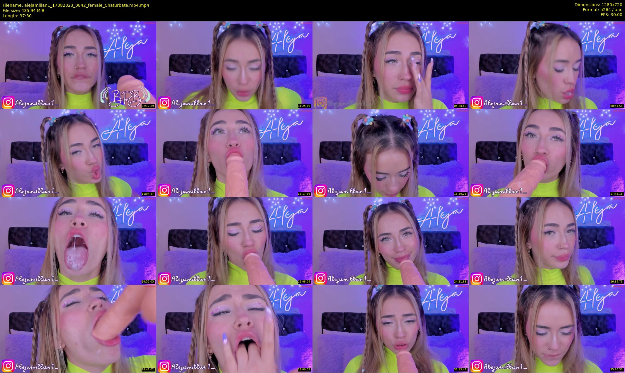 alejamillan1 — 38 minute Chaturbate female cam show recording, 720p, Aug 17, 2023