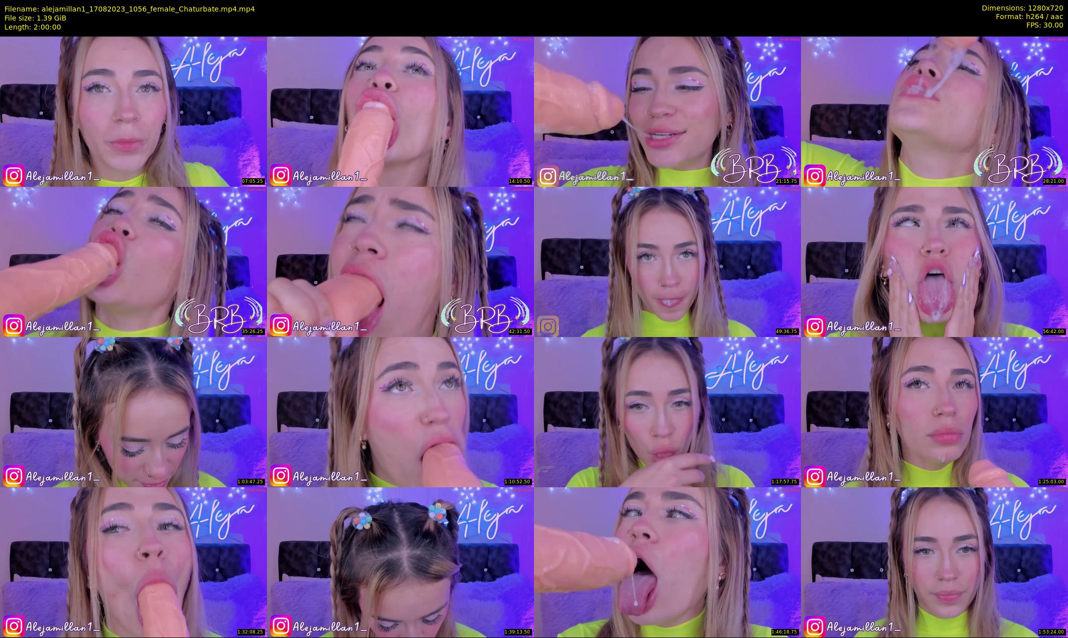 alejamillan1 — 120 minute Chaturbate female cam show recording, 720p, Aug 17, 2023
