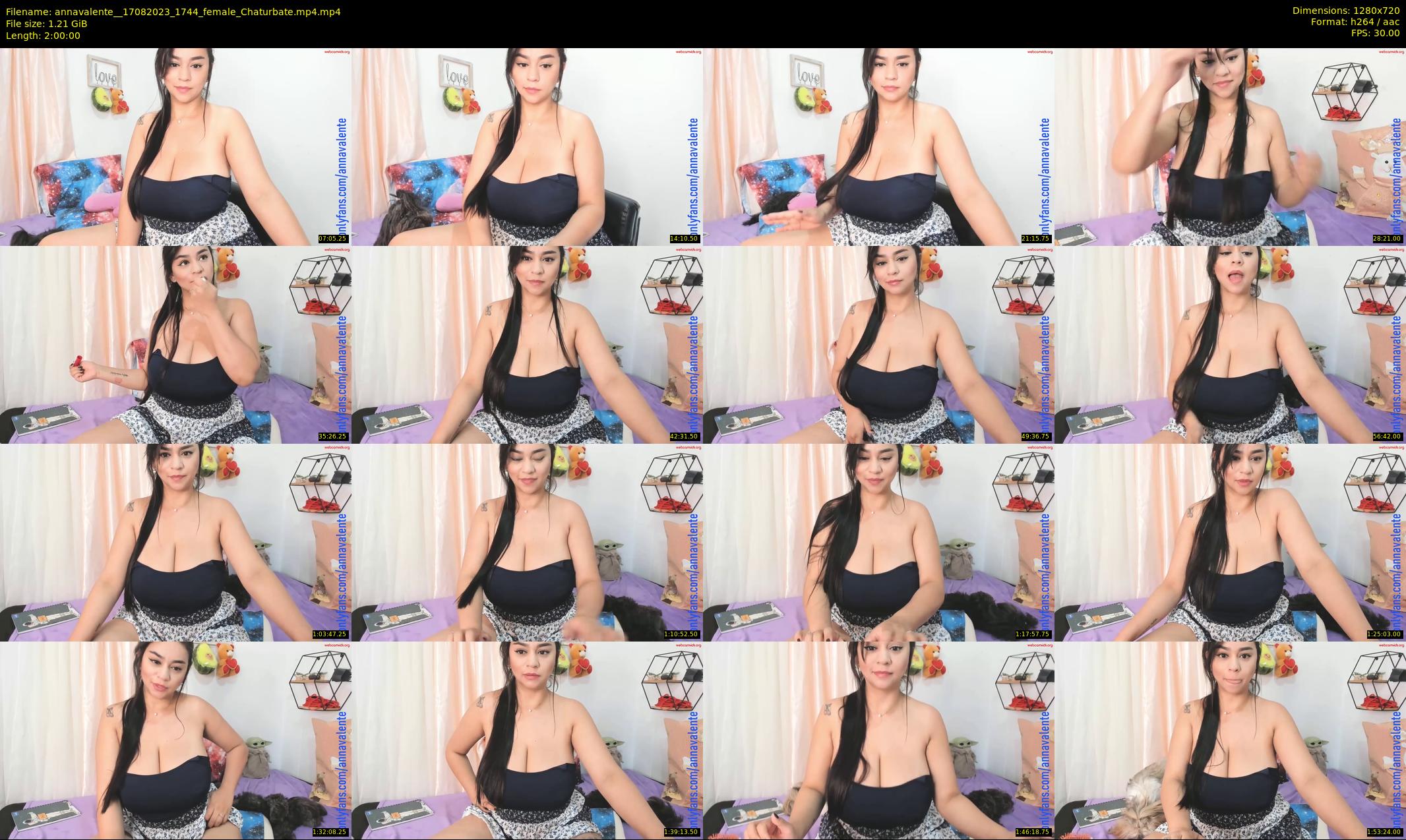 annavalente_ — 120 minute Chaturbate female cam show recording, 720p, Aug 17, 2023
