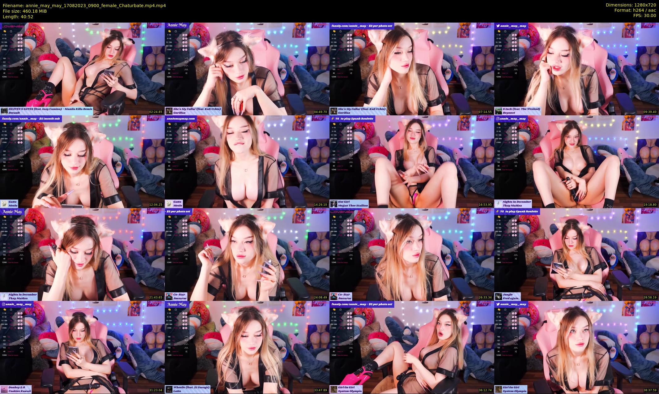 annie_may_may — 41 minute Chaturbate female cam show recording, 720p, Aug 17, 2023