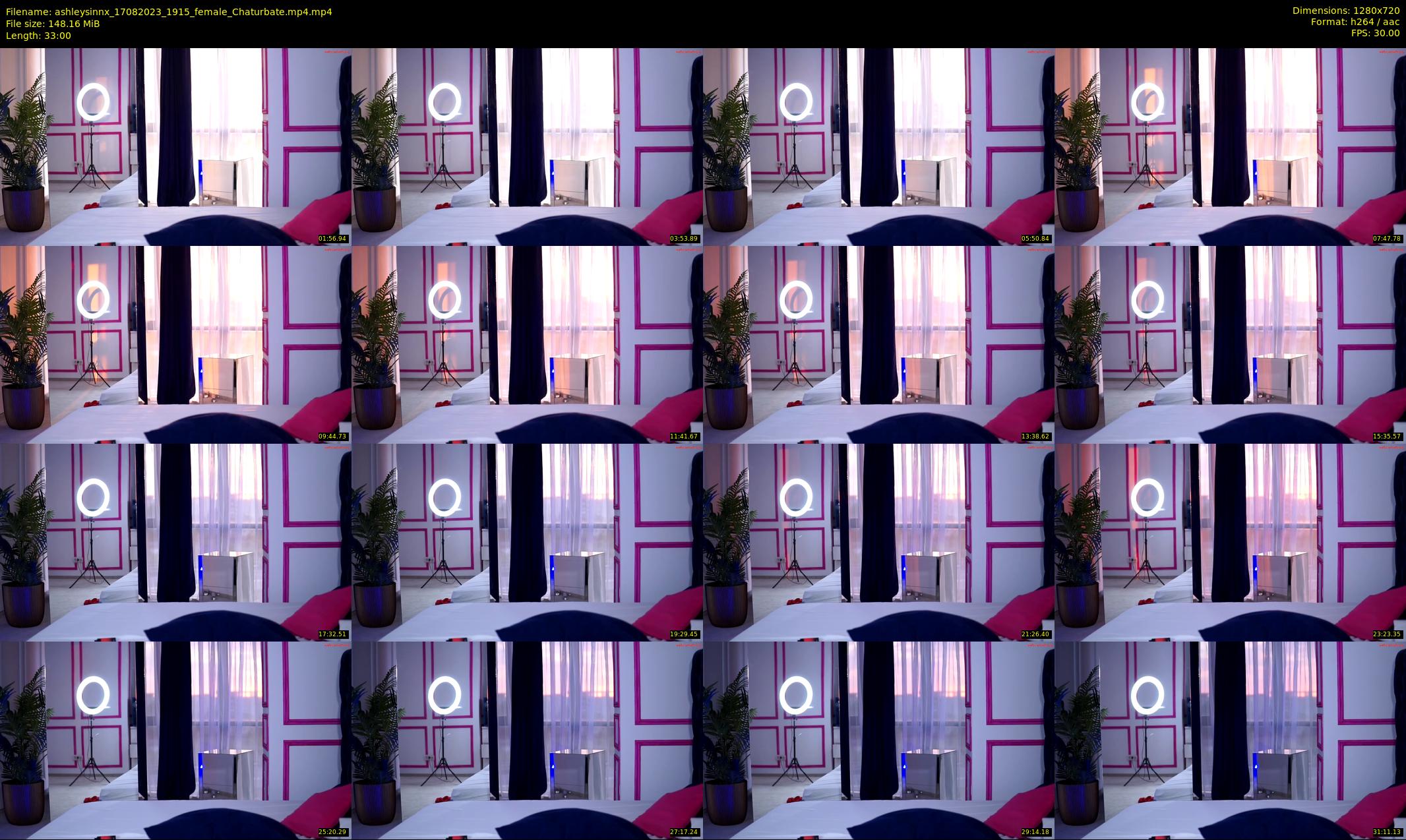 ashleysinnx — 33 minute Chaturbate female cam show recording, 720p, Aug 17, 2023