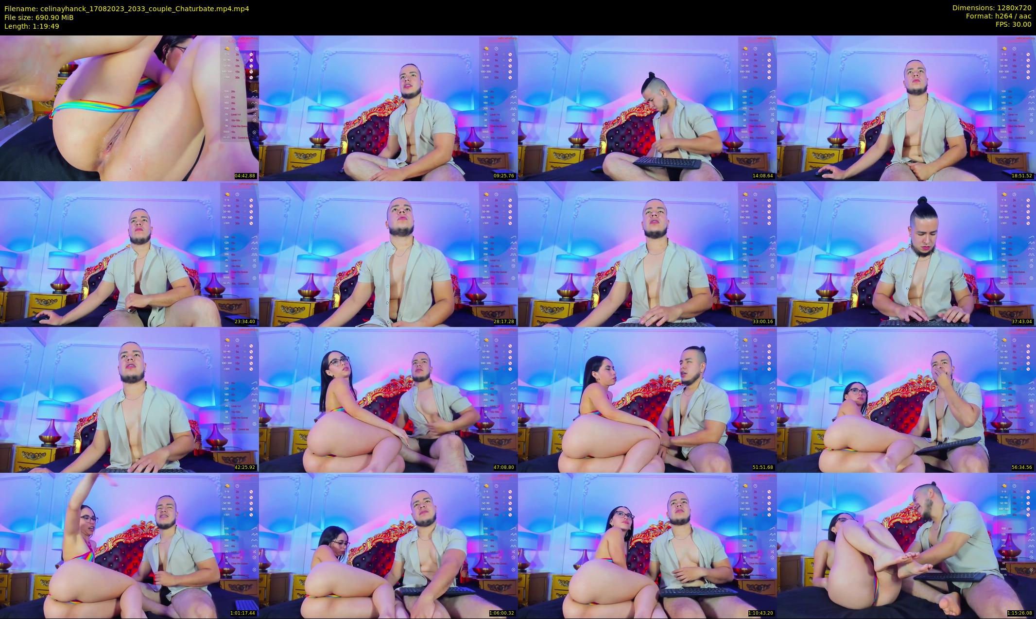 celinayhanck — 80 minute Chaturbate couple cam show recording, 720p, Aug 17, 2023
