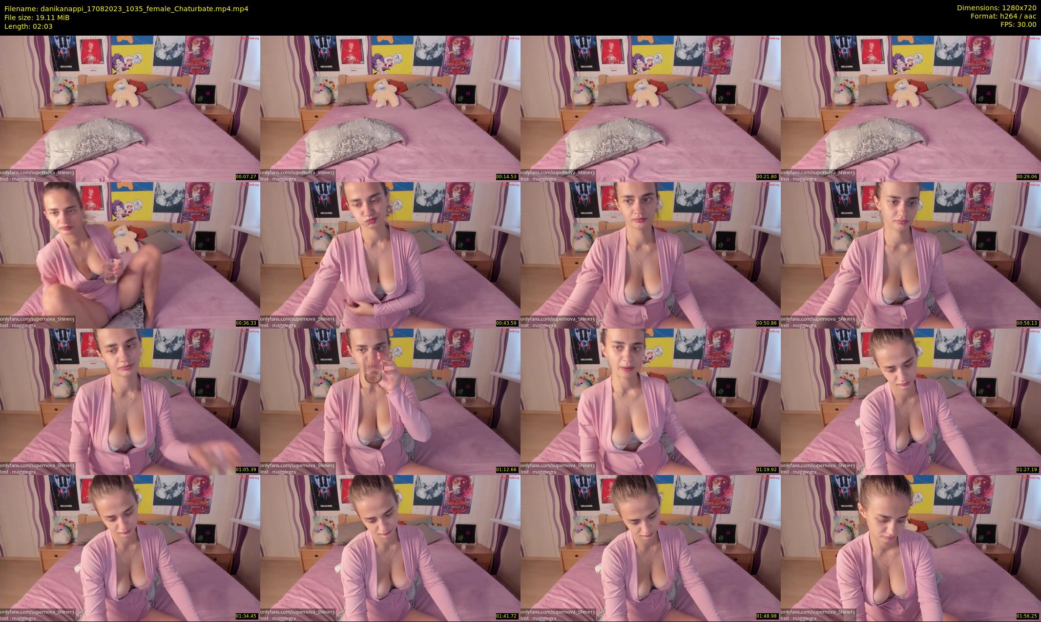danikanappi — 3 minute Chaturbate female cam show recording, 720p, Aug 17, 2023