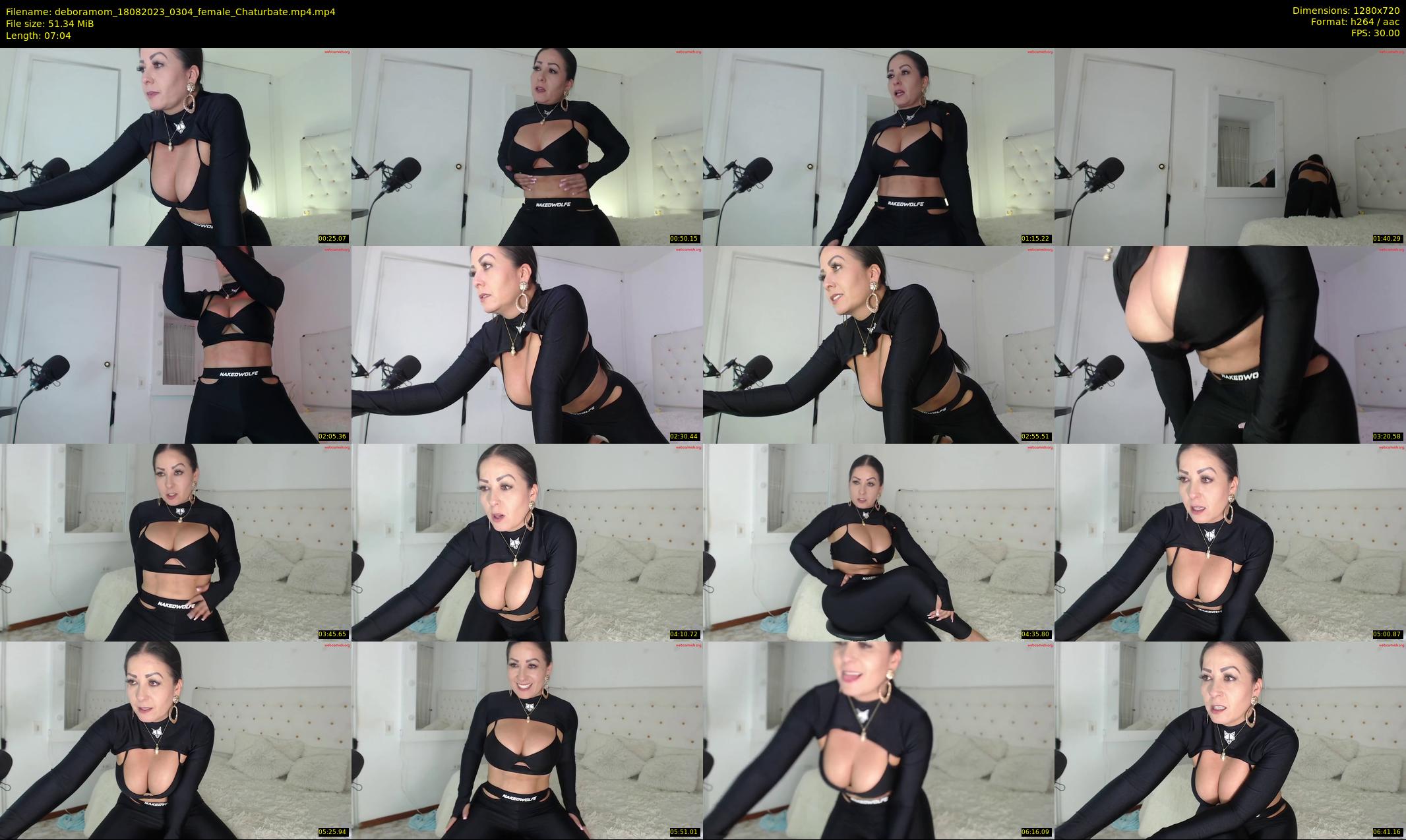 deboramom — 8 minute Chaturbate female cam show recording, 720p, Aug 18, 2023