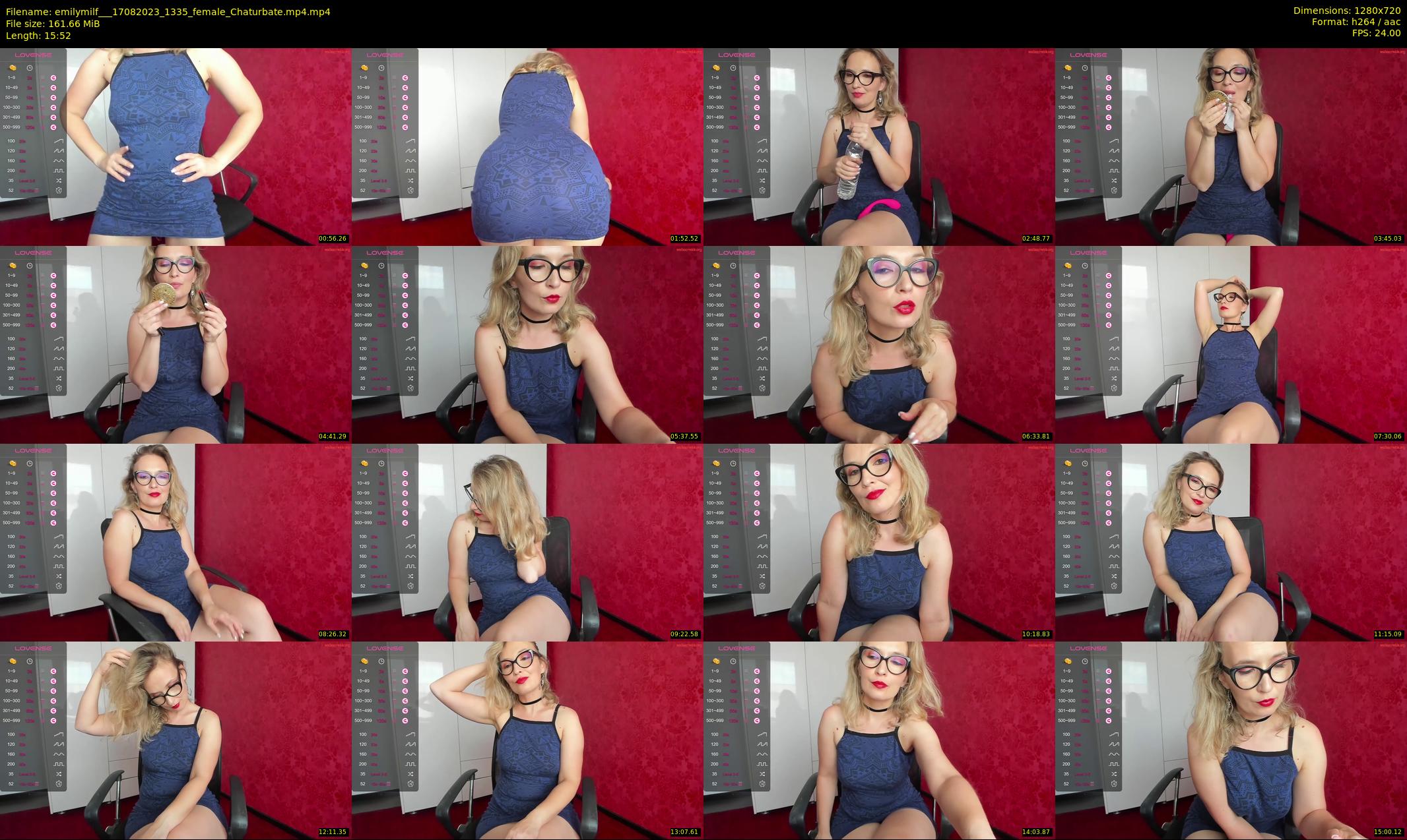 emilymilf__ — 16 minute Chaturbate female cam show recording, 720p, Aug 17, 2023