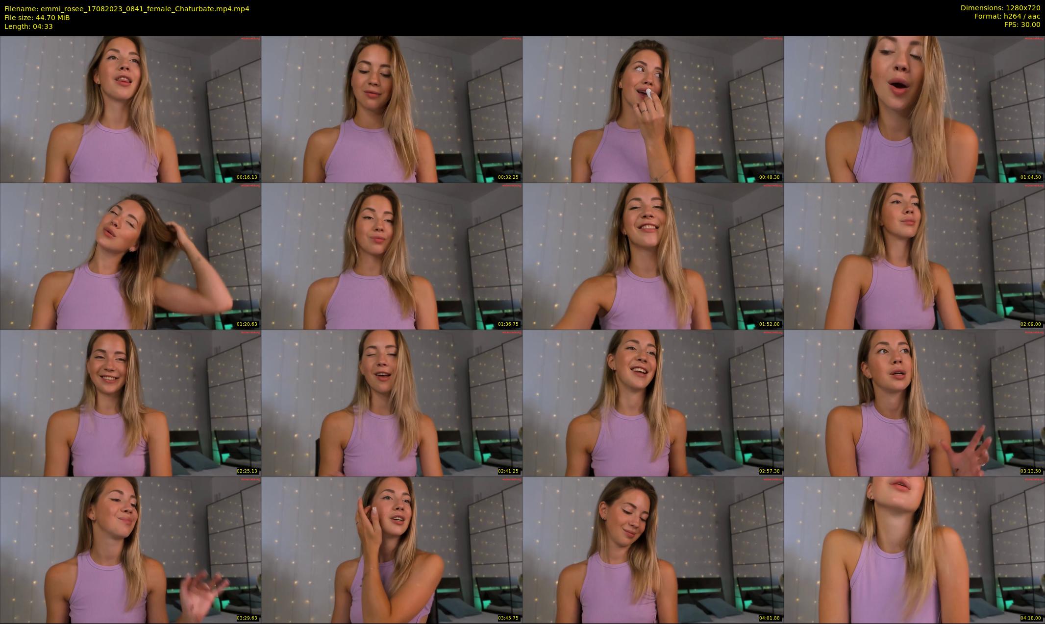 emmi_rosee — 5 minute Chaturbate female cam show recording, 720p, Aug 17, 2023