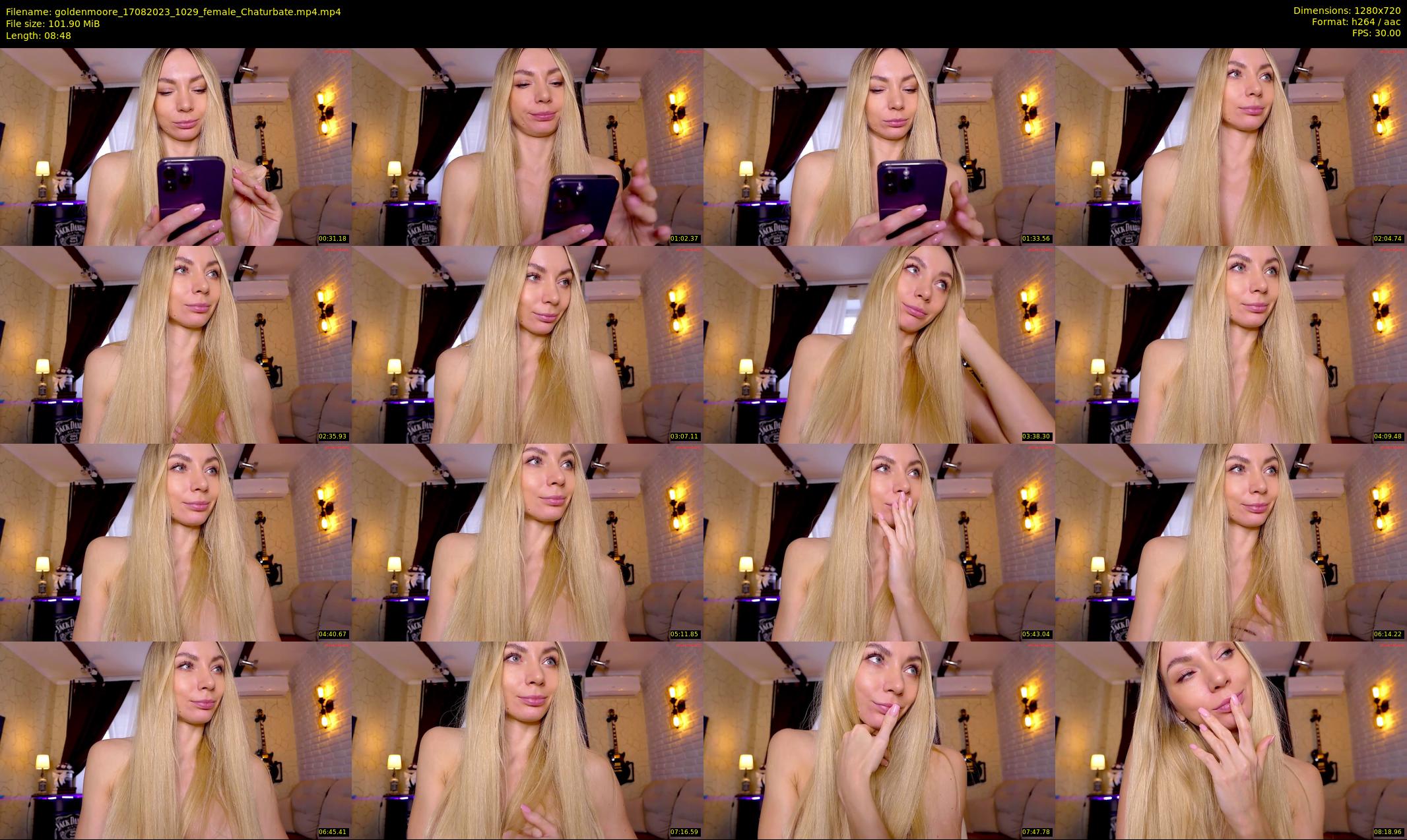 goldenmoore — 9 minute Chaturbate female cam show recording, 720p, Aug 17, 2023