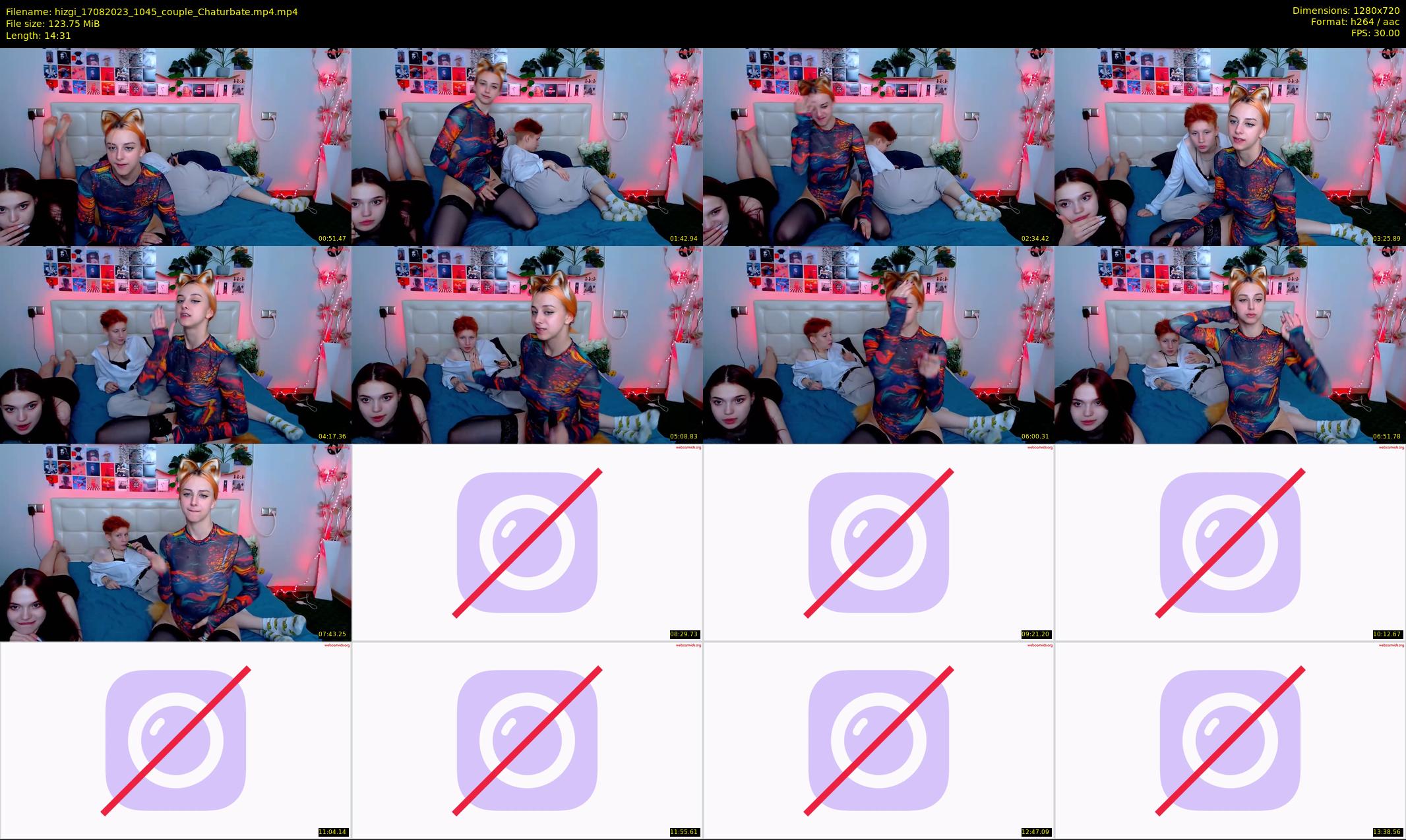 hizgi — 15 minute Chaturbate couple cam show recording, 720p, Aug 17, 2023