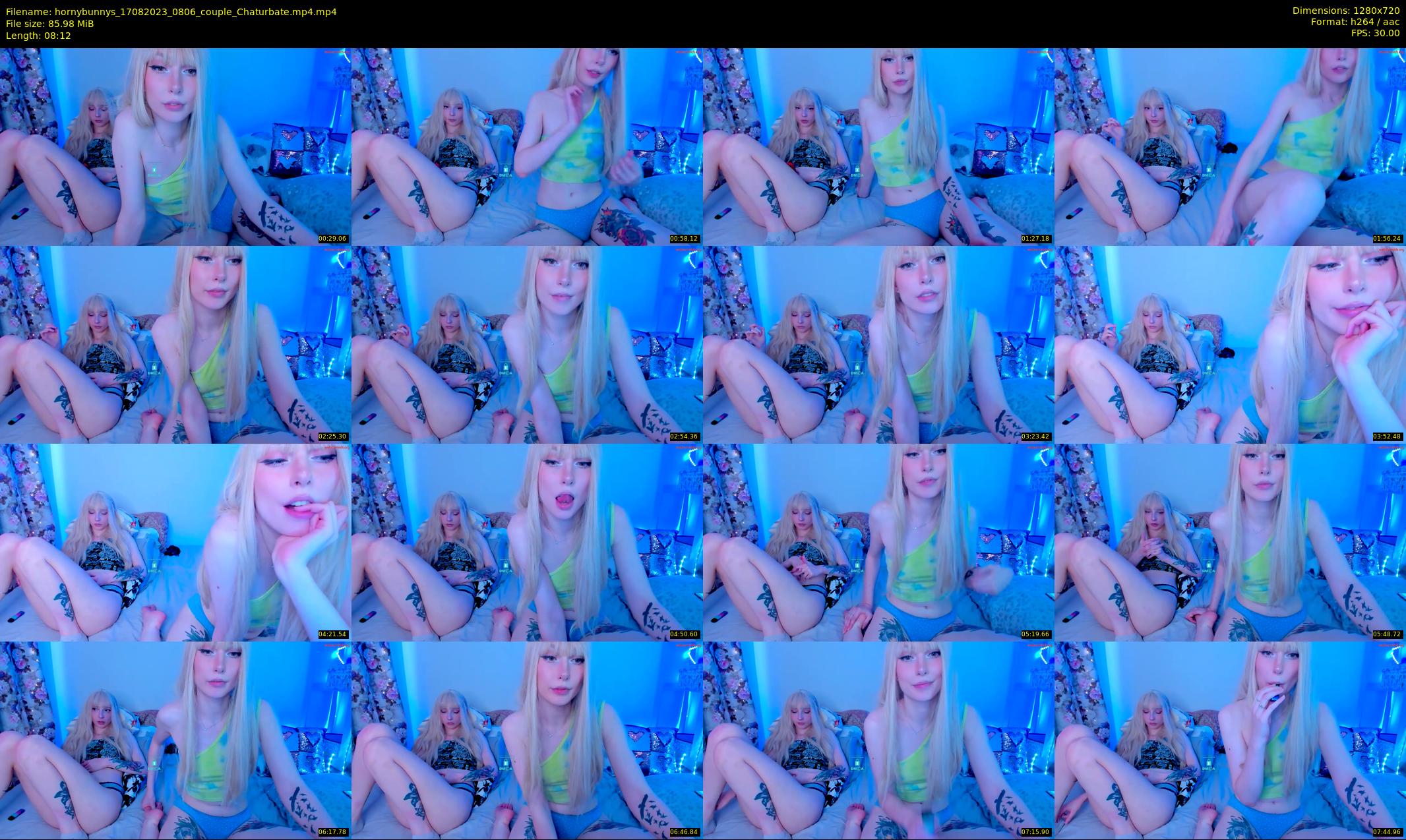 hornybunnys — 9 minute Chaturbate couple cam show recording, 720p, Aug 17, 2023