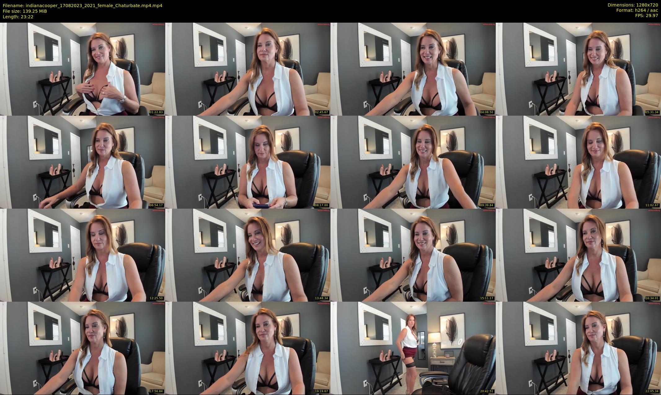 indianacooper — 24 minute Chaturbate female cam show recording, 720p, Aug 17, 2023