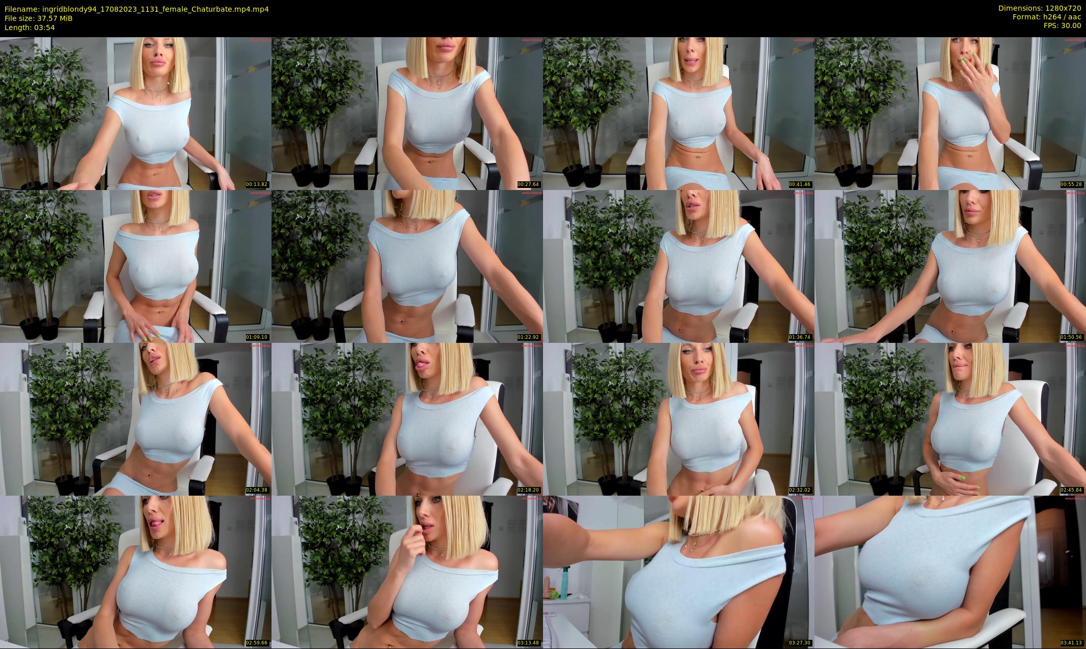 ingridblondy94 — 4 minute Chaturbate female cam show recording, 720p, Aug 17, 2023
