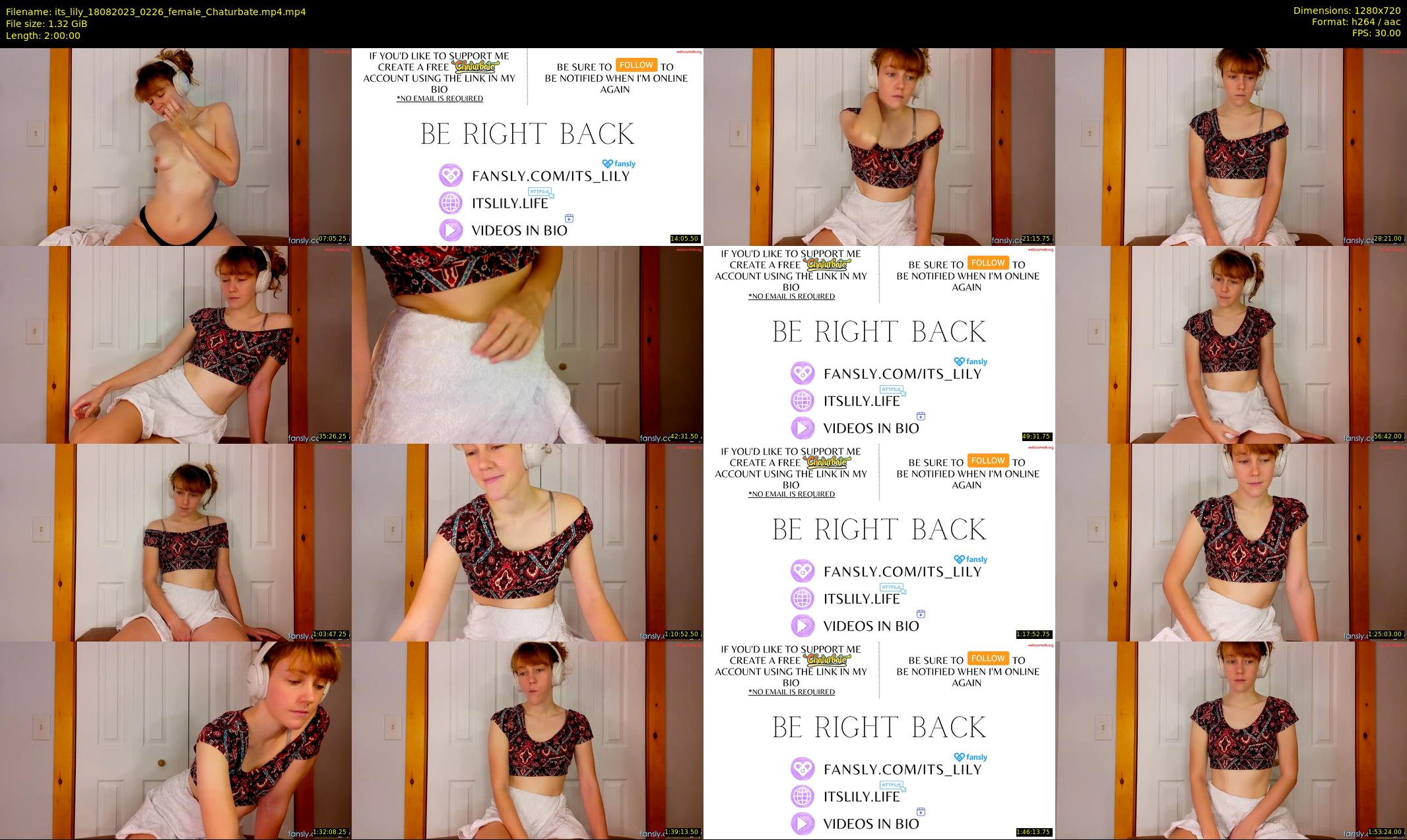 its_lily — 120 minute Chaturbate female cam show recording, 720p, Aug 18, 2023