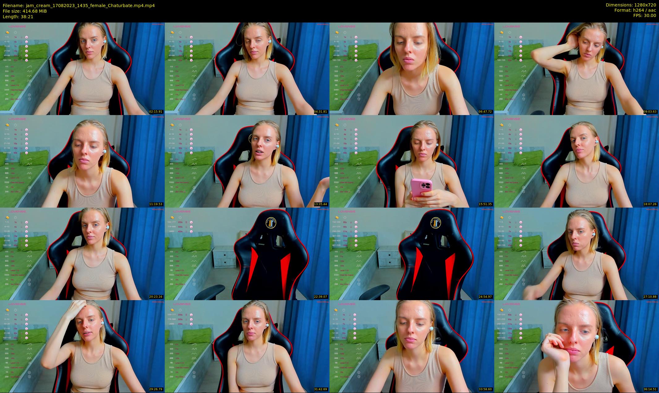 jam_cream — 39 minute Chaturbate female cam show recording, 720p, Aug 17, 2023