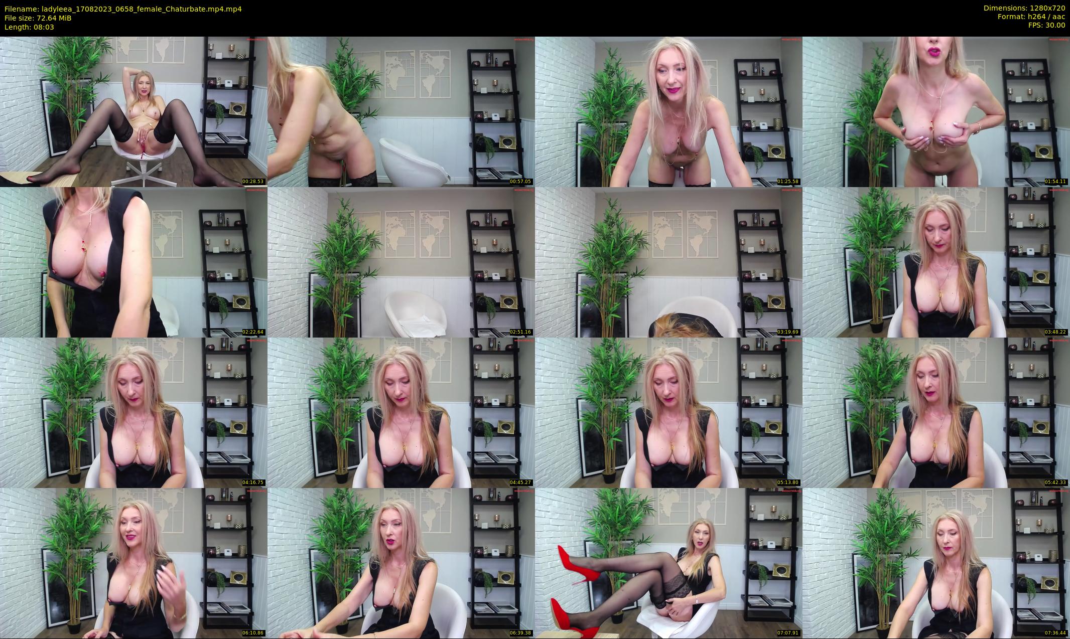 ladyleea — 9 minute Chaturbate female cam show recording, 720p, Aug 17, 2023