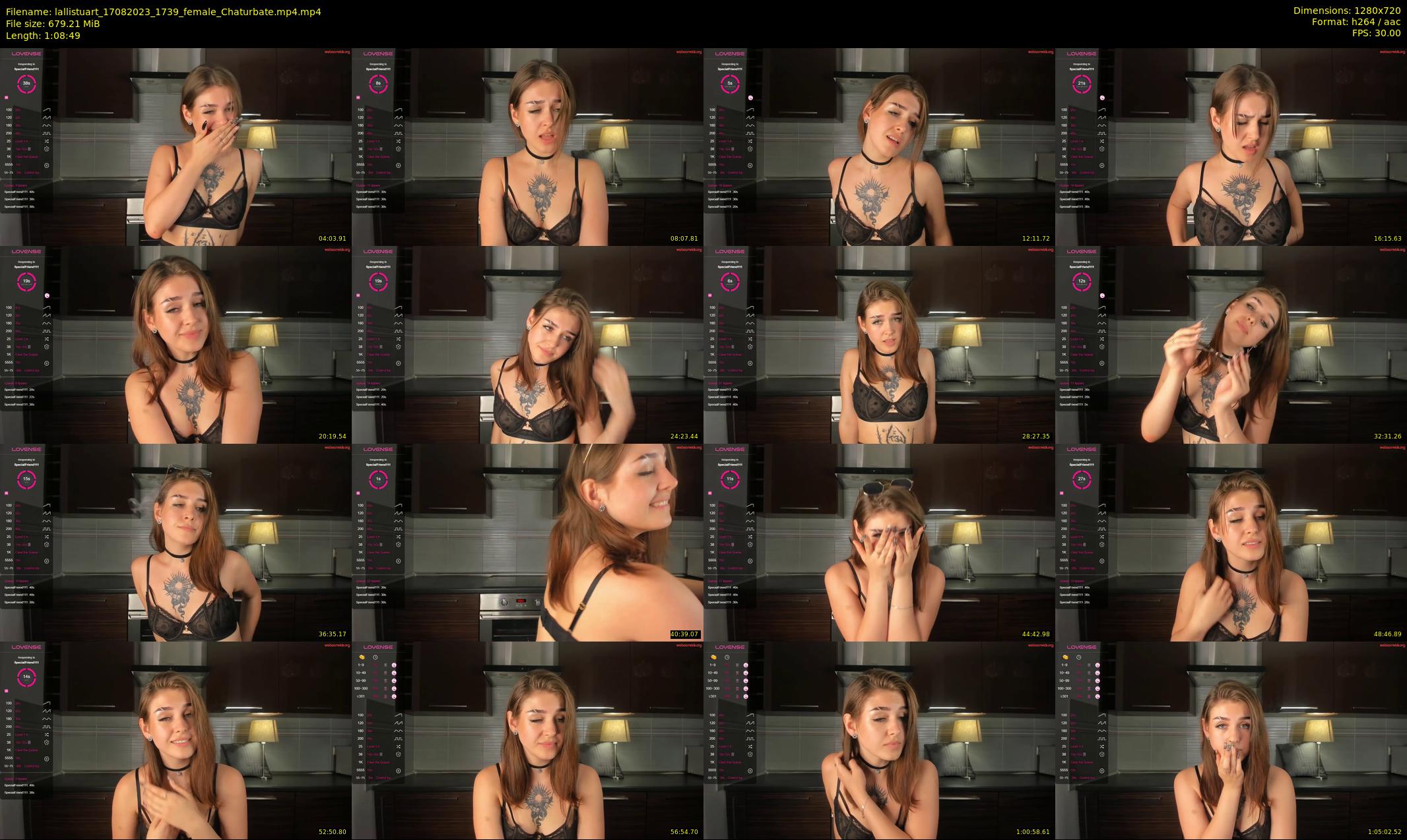 lallistuart — 69 minute Chaturbate female cam show recording, 720p, Aug 17, 2023