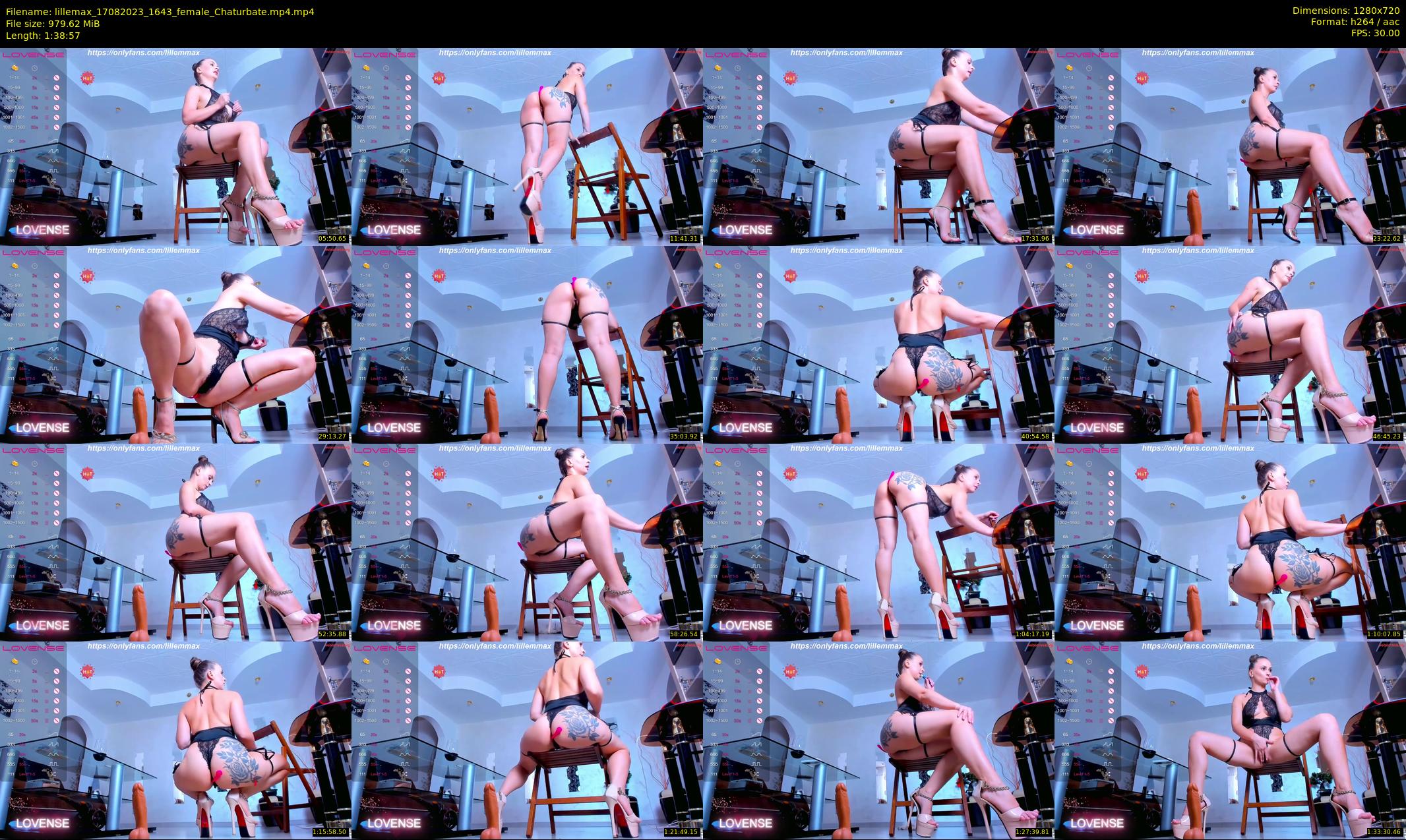 lillemax — 99 minute Chaturbate female cam show recording, 720p, Aug 17, 2023