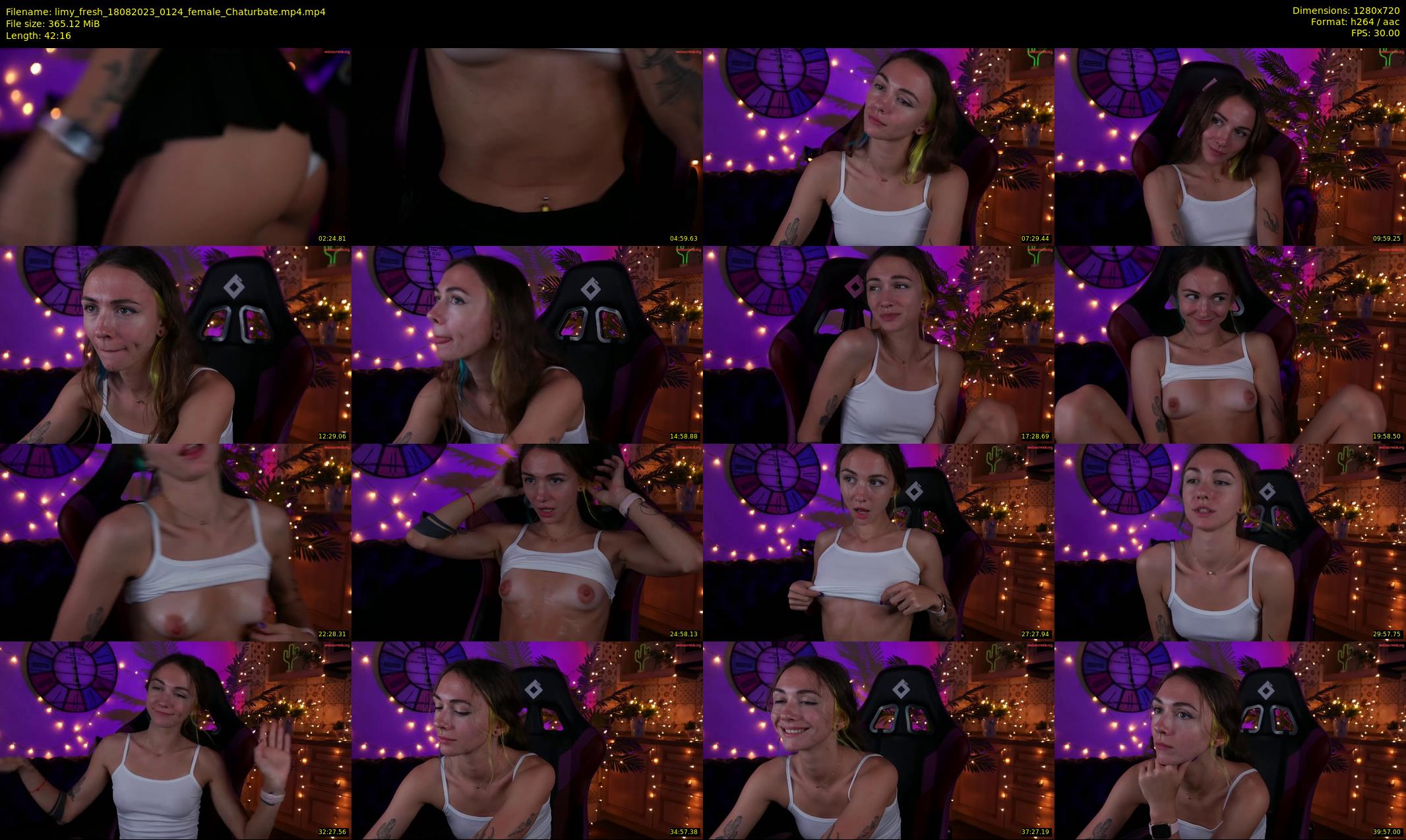 limy_fresh — 43 minute Chaturbate female cam show recording, 720p, Aug 18, 2023