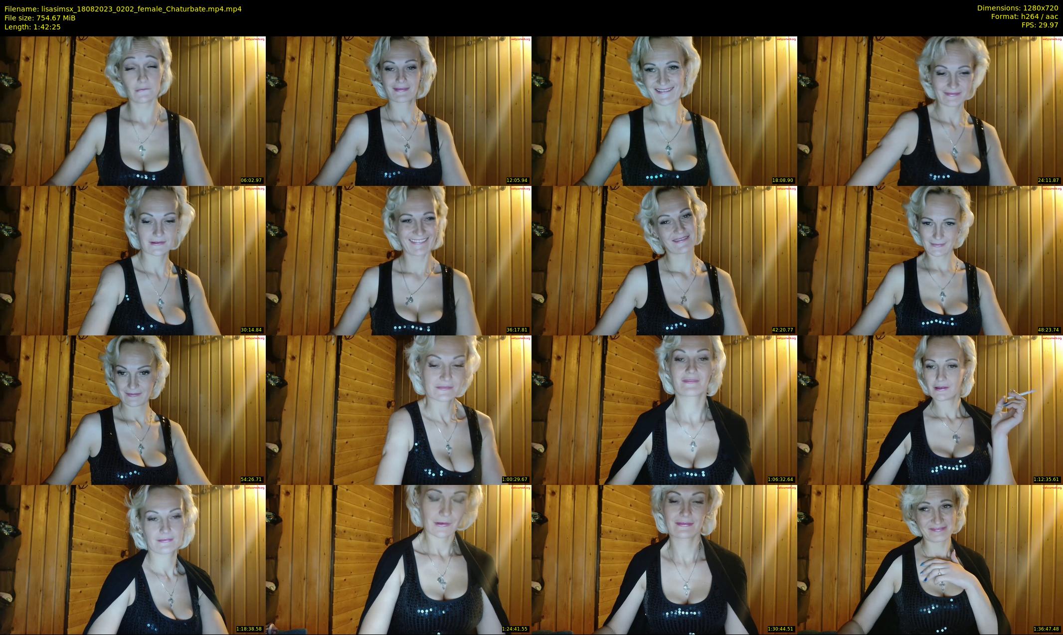 lisasimsx — 103 minute Chaturbate female cam show recording, 720p, Aug 18, 2023
