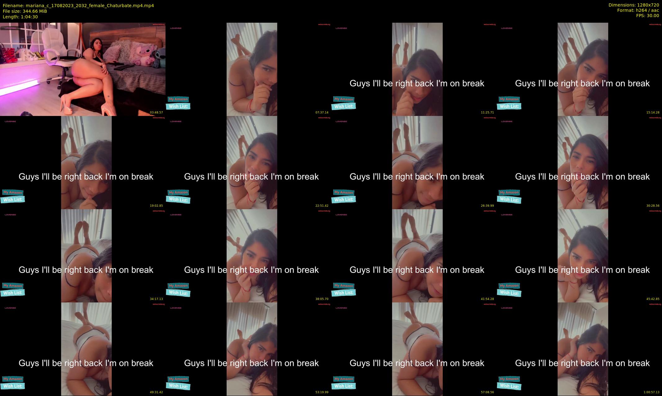 mariana_c — 65 minute Chaturbate female cam show recording, 720p, Aug 17, 2023