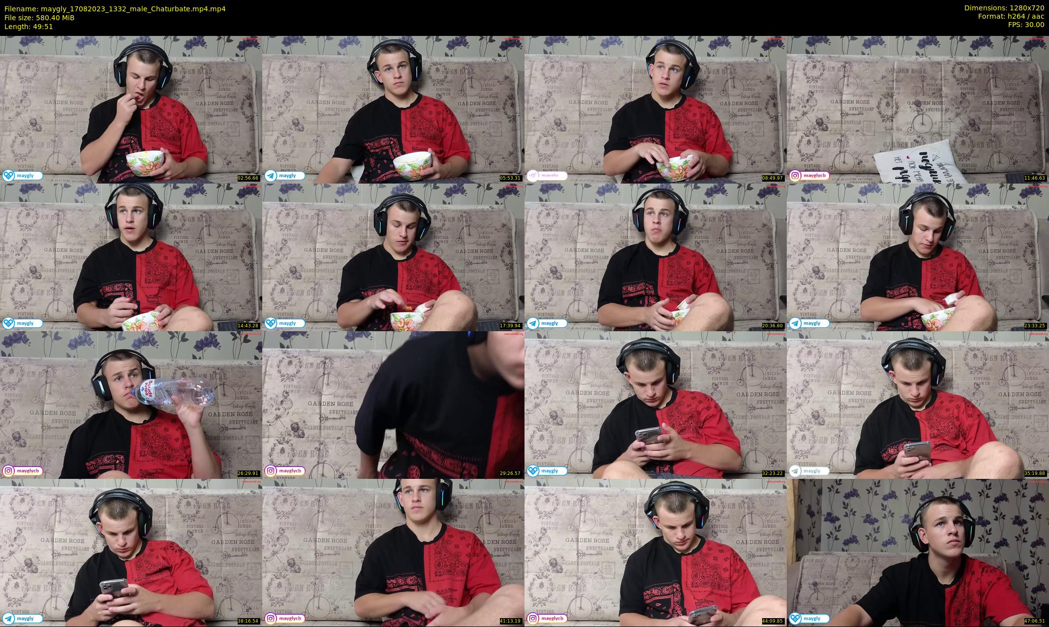 maygly — 50 minute Chaturbate male cam show recording, 720p, Aug 17, 2023
