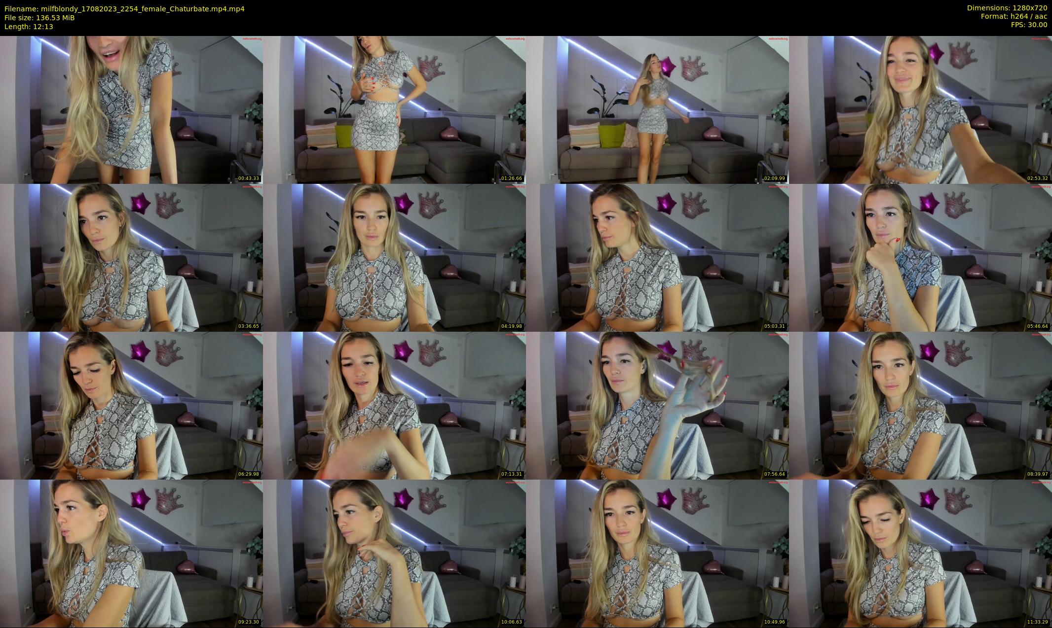 milfblondy — 13 minute Chaturbate female cam show recording, 720p, Aug 17, 2023