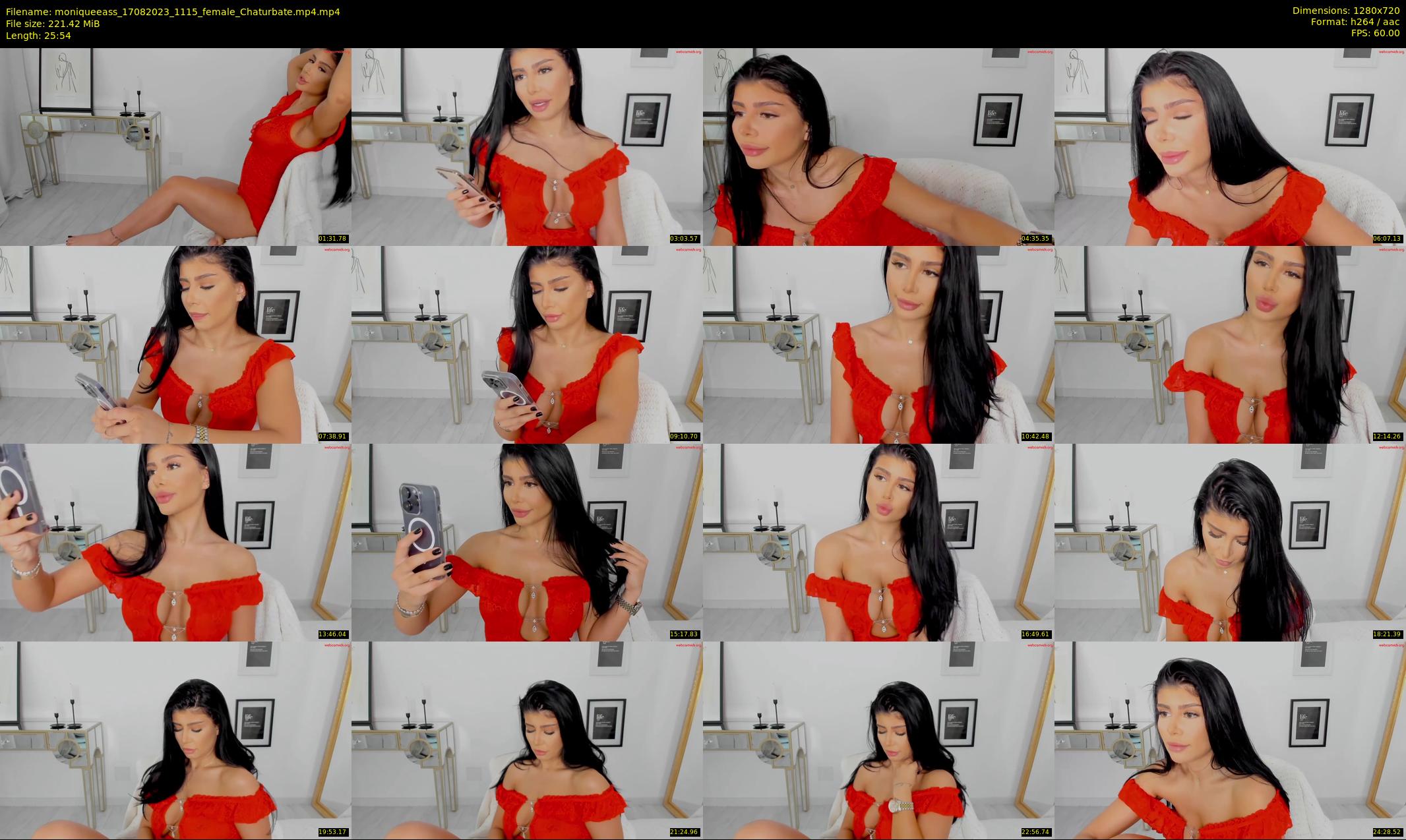 moniqueeass — 26 minute Chaturbate female cam show recording, 720p, Aug 17, 2023