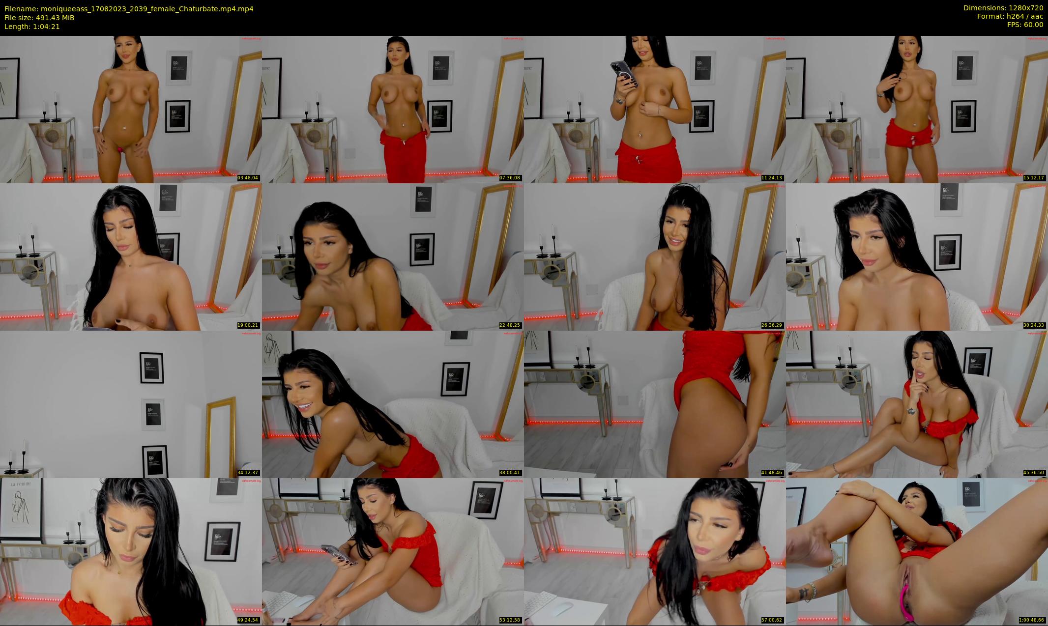 moniqueeass — 65 minute Chaturbate female cam show recording, 720p, Aug 17, 2023