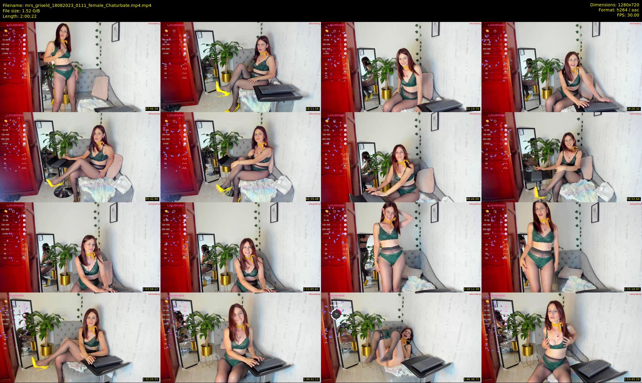 mrs_griseld — 121 minute Chaturbate female cam show recording, 720p, Aug 18, 2023