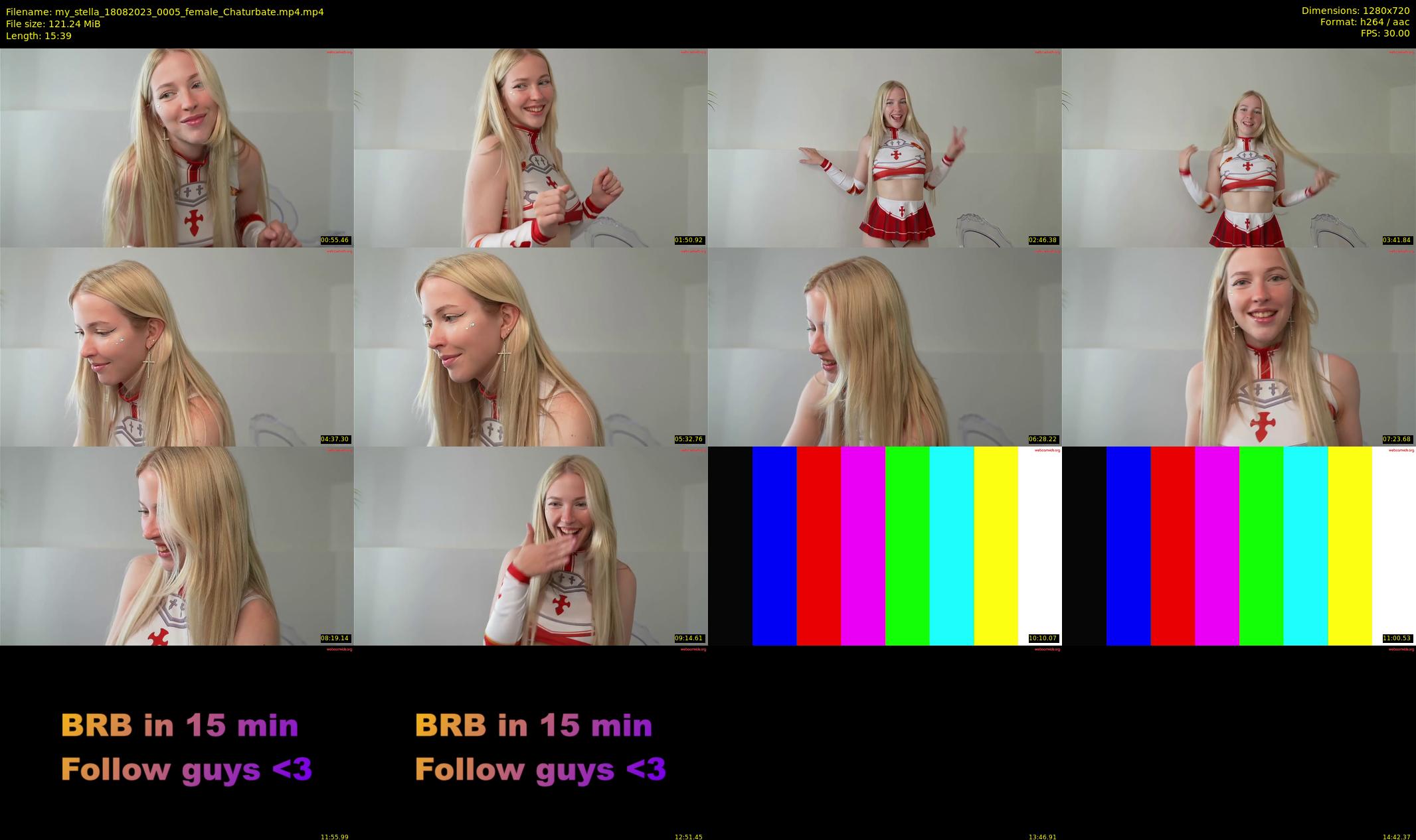 my_stella — 16 minute Chaturbate female cam show recording, 720p, Aug 18, 2023