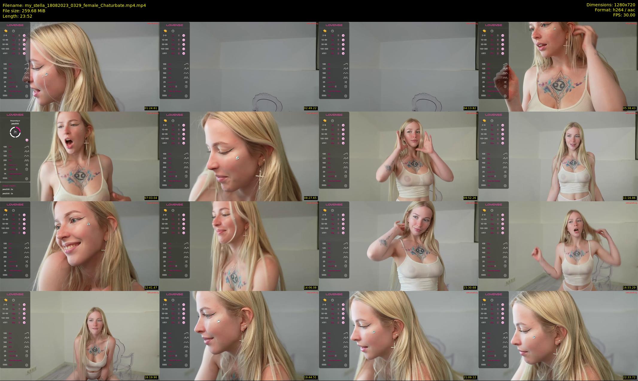 my_stella — 24 minute Chaturbate female cam show recording, 720p, Aug 18, 2023
