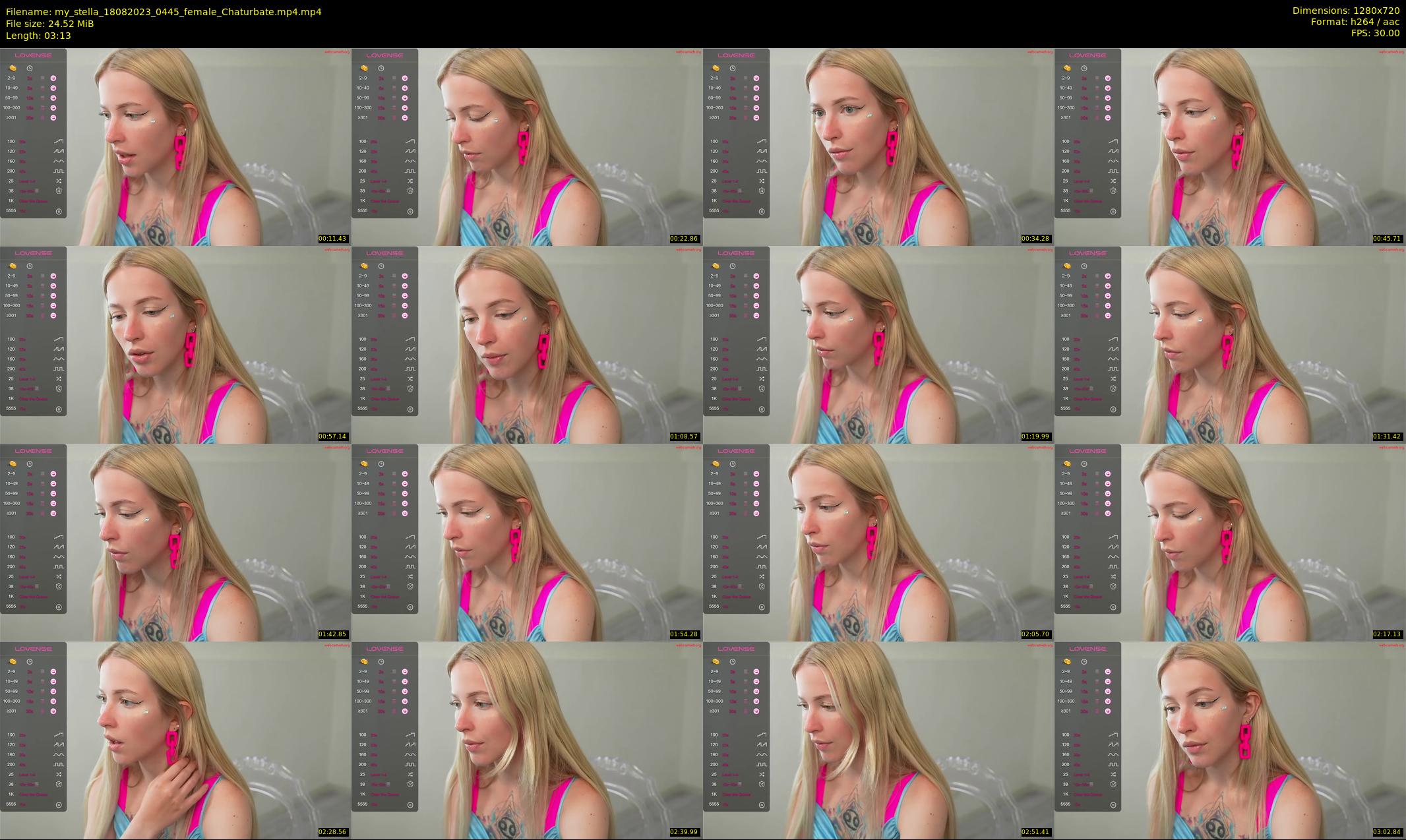 my_stella — 4 minute Chaturbate female cam show recording, 720p, Aug 18, 2023
