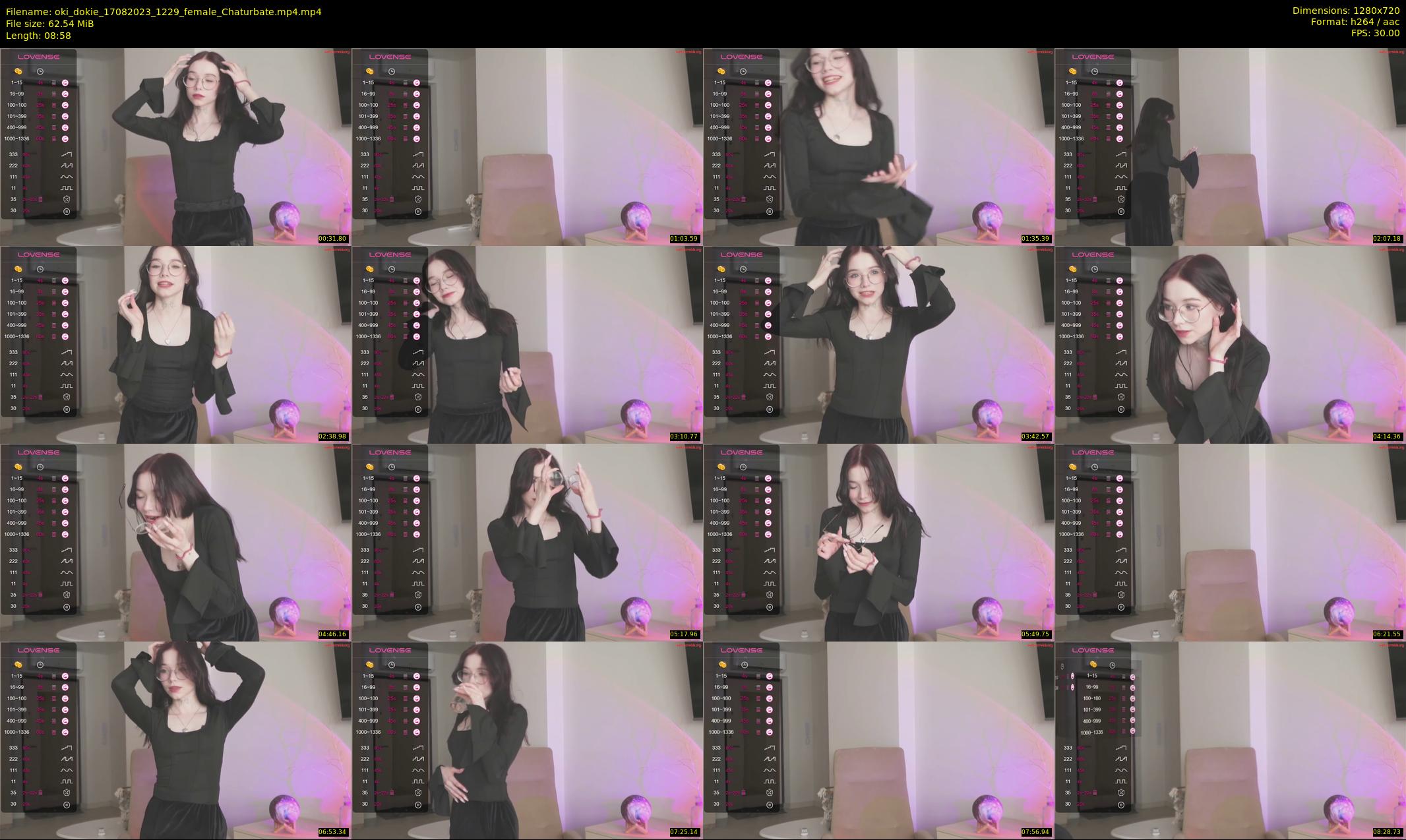 oki_dokie — 9 minute Chaturbate female cam show recording, 720p, Aug 17, 2023